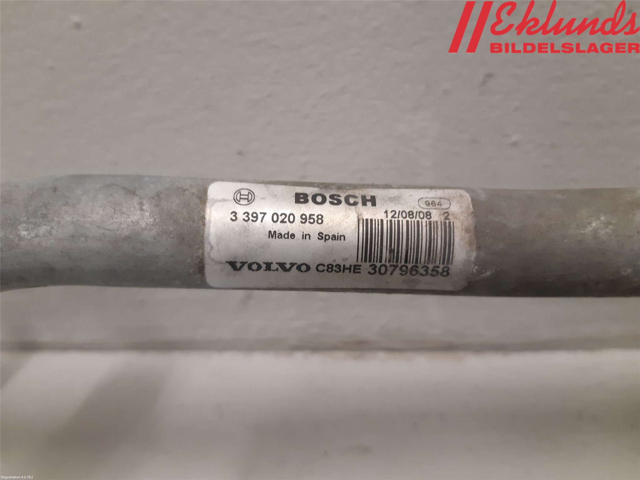 Volvo V70 08-13 Torkarmekanism Vindruta