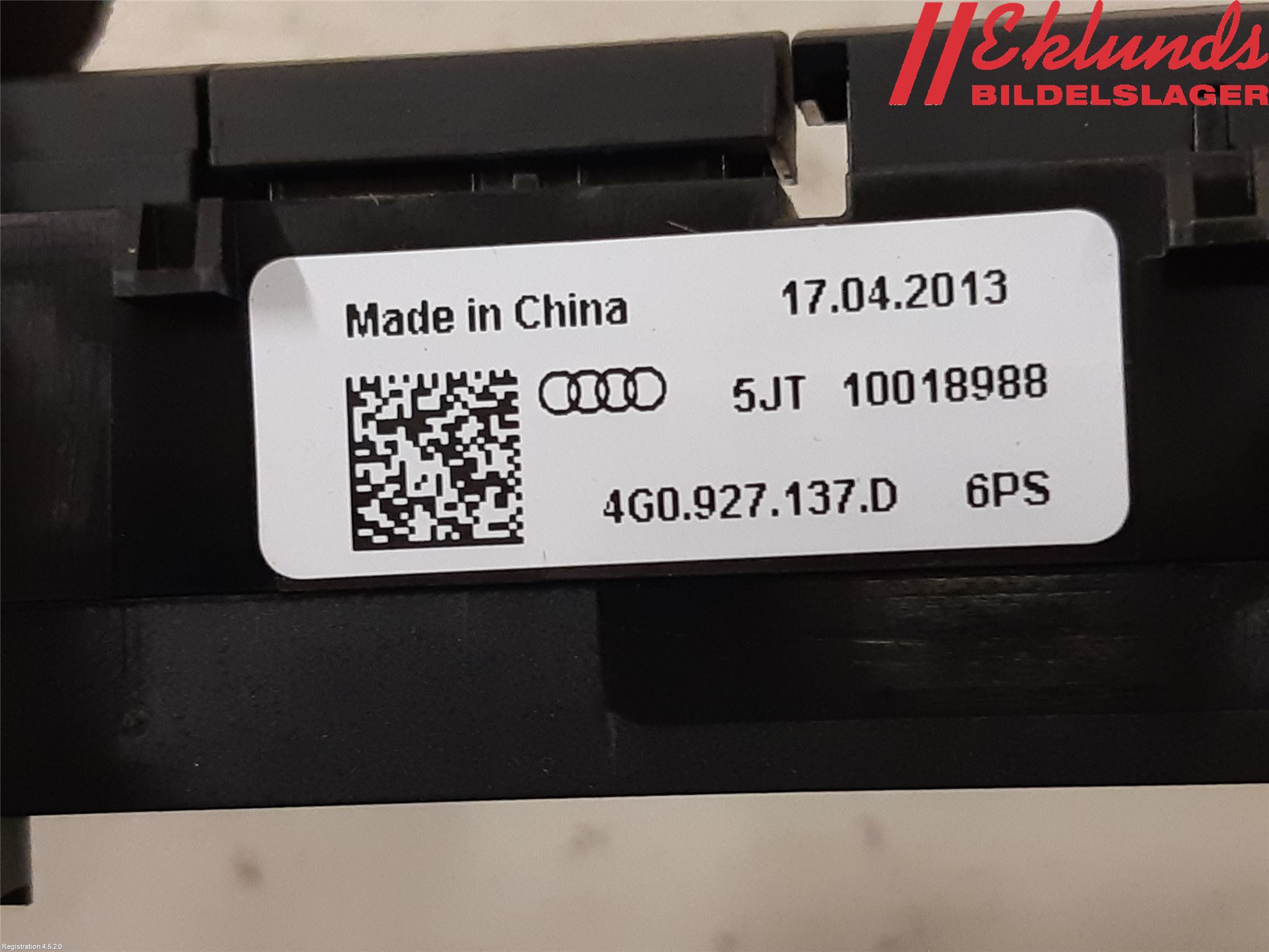 Audi A6/S6 4G 11-18 Strömställare Multifunktion