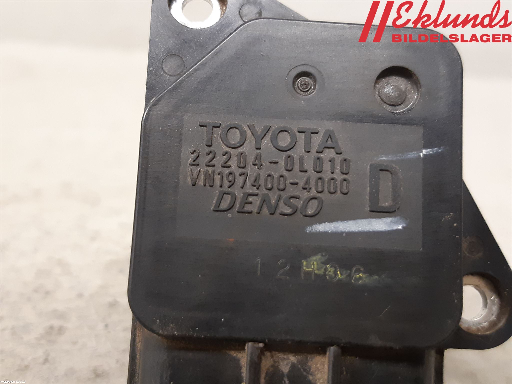 Toyota HILUX 05-16 Injluftmassamätare