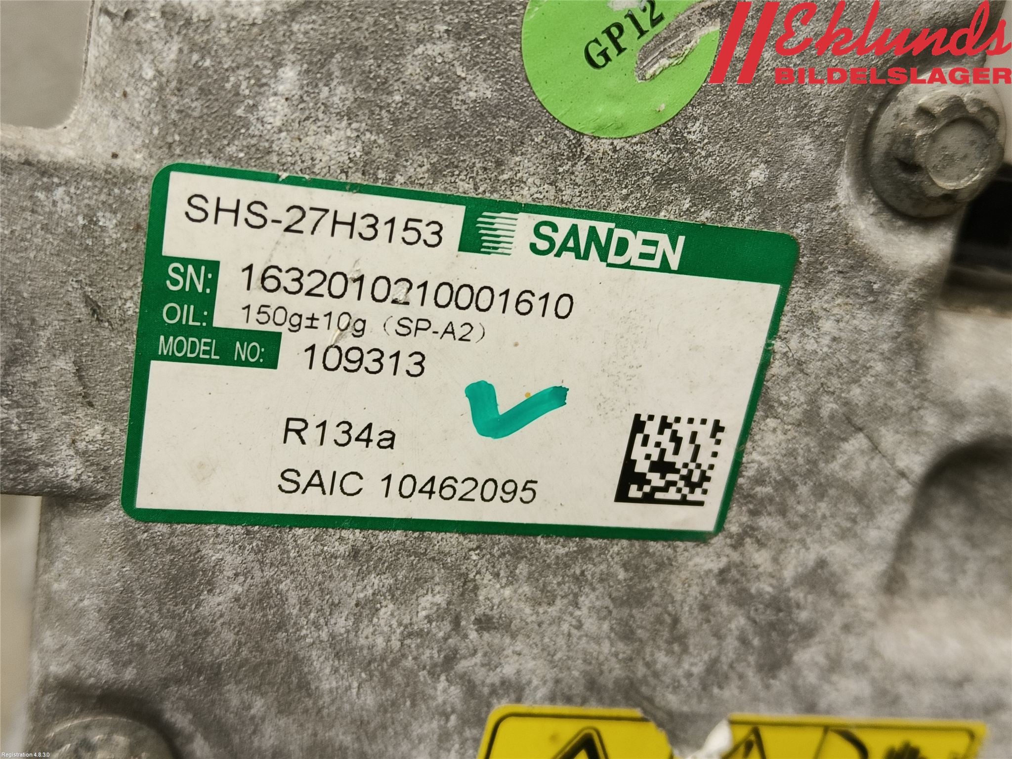 MG ZS EV 20- Ac Kompressor