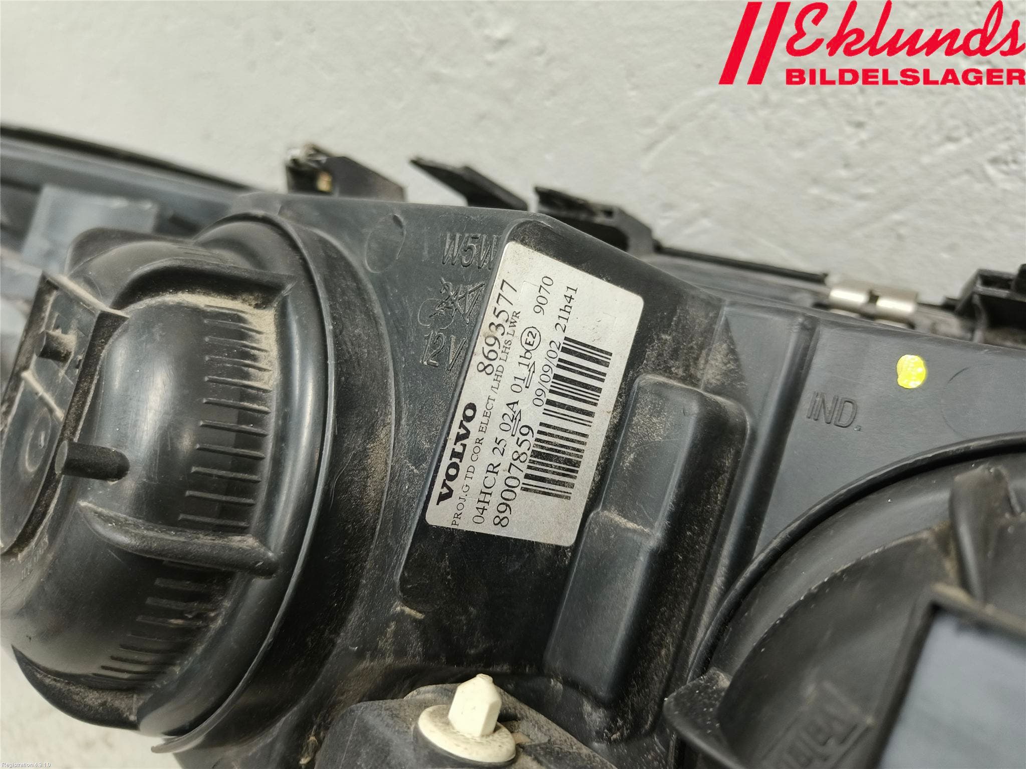 Volvo S60 01-04 Strålkastare Vänster