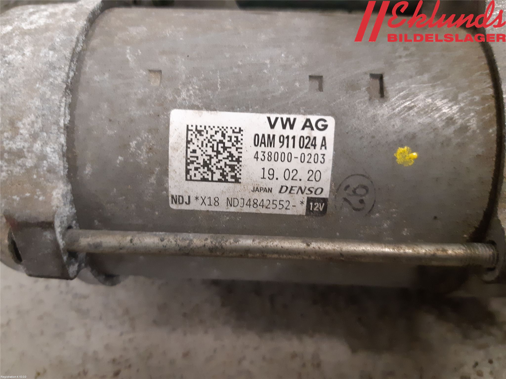Skoda SCALA 19- Startmotor