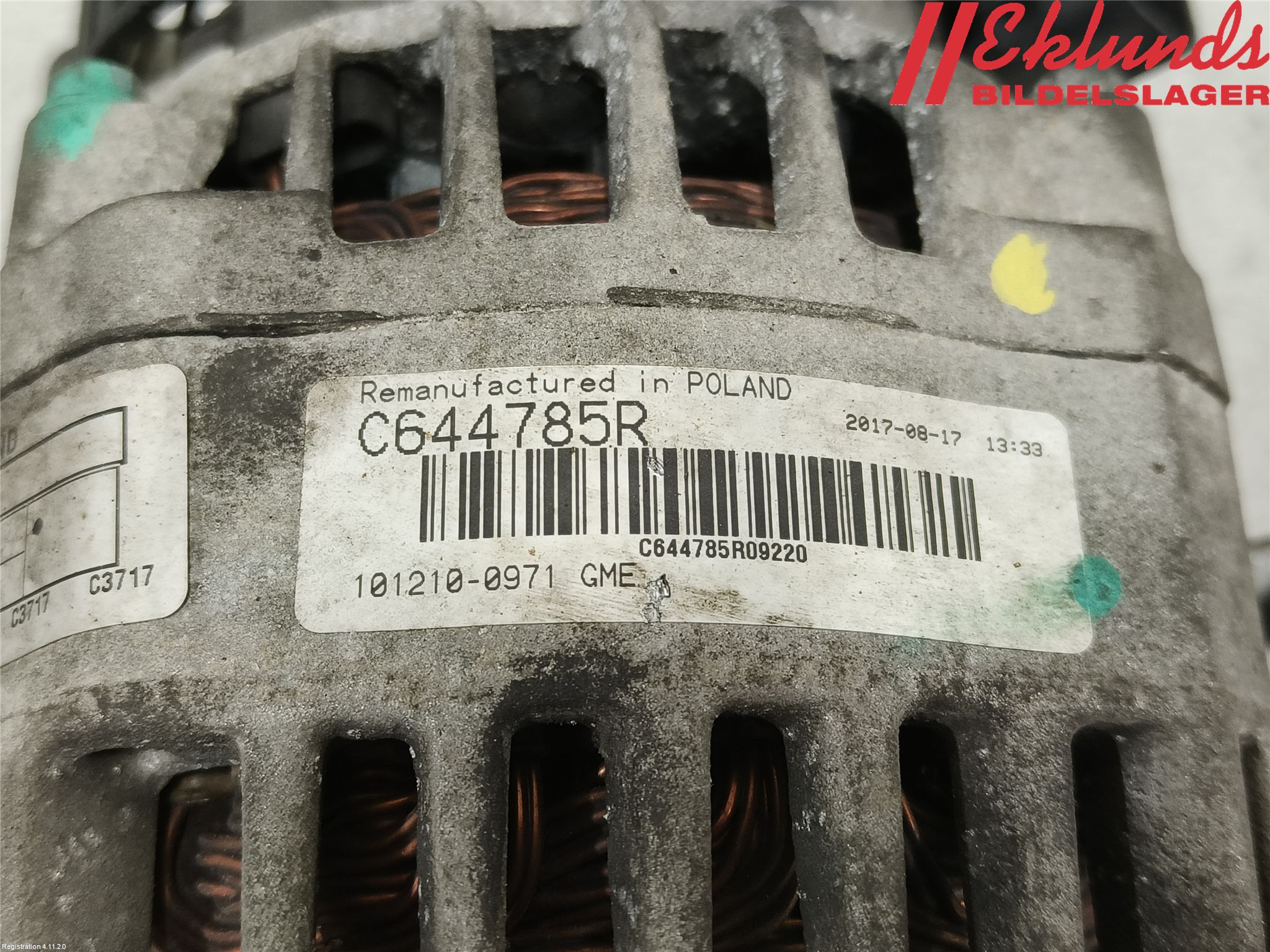 Opel MERIVA B 10-17 Generator