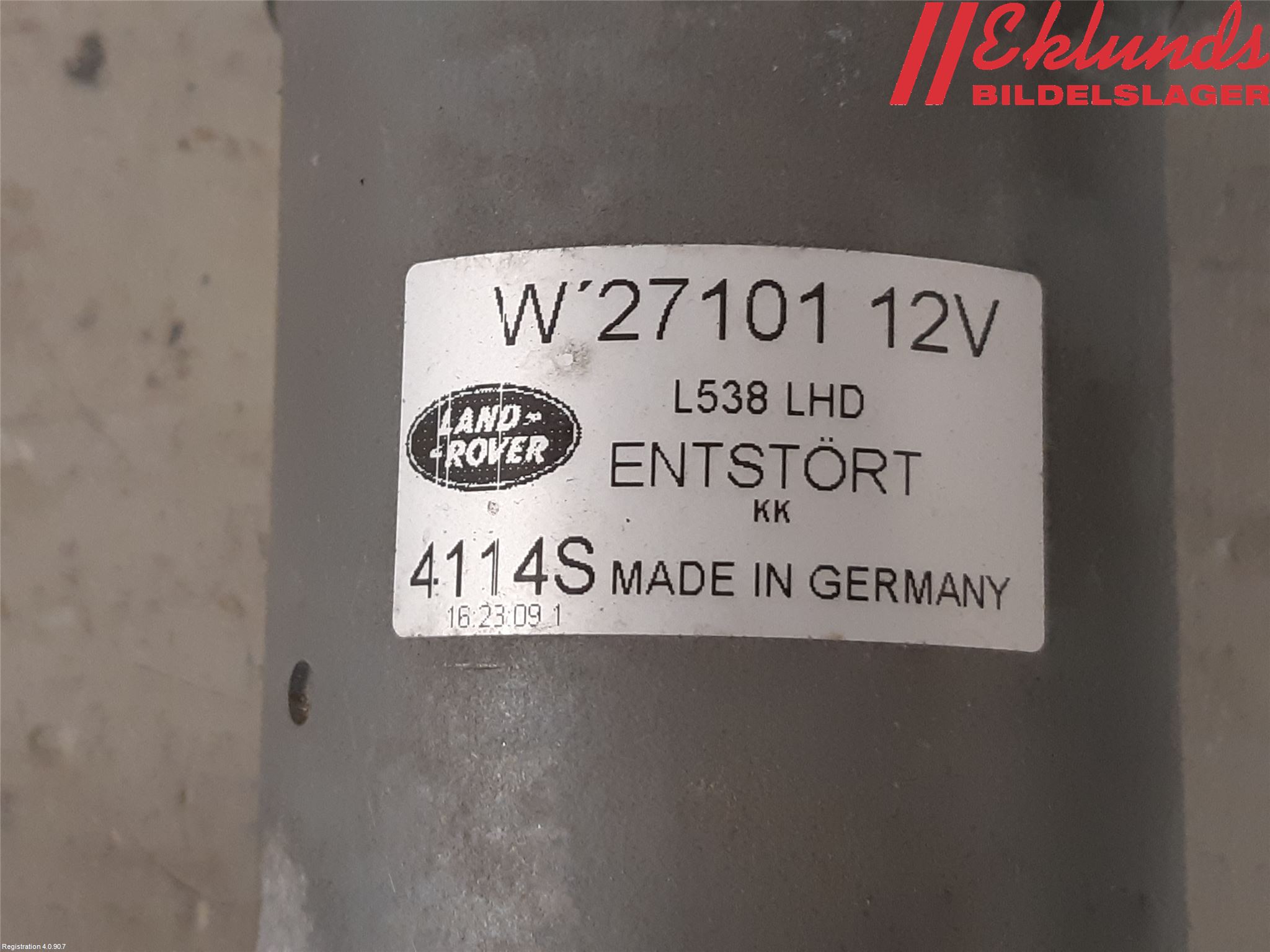 Landrover LAND ROVER RANGE ROVER EVOQUE (L538) 11-18 Torkarmotor Vindruta