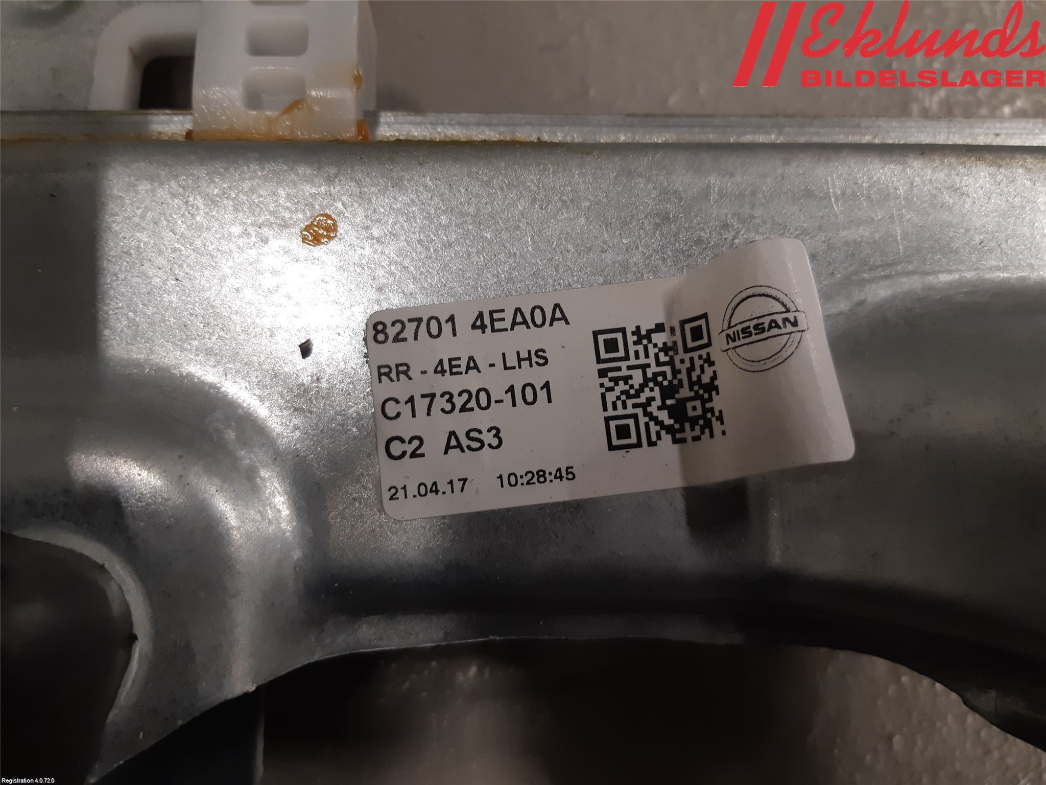 Nissan QASHQAI 14-17 Fönsterhiss El Kompl