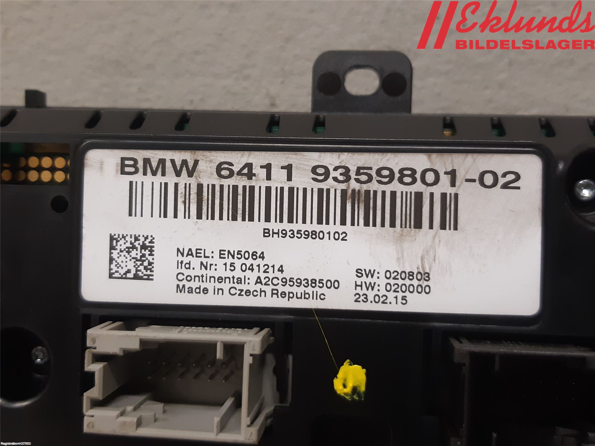 BMW X4 F26 14-18 Ac Styrenhet Ac Manöveren