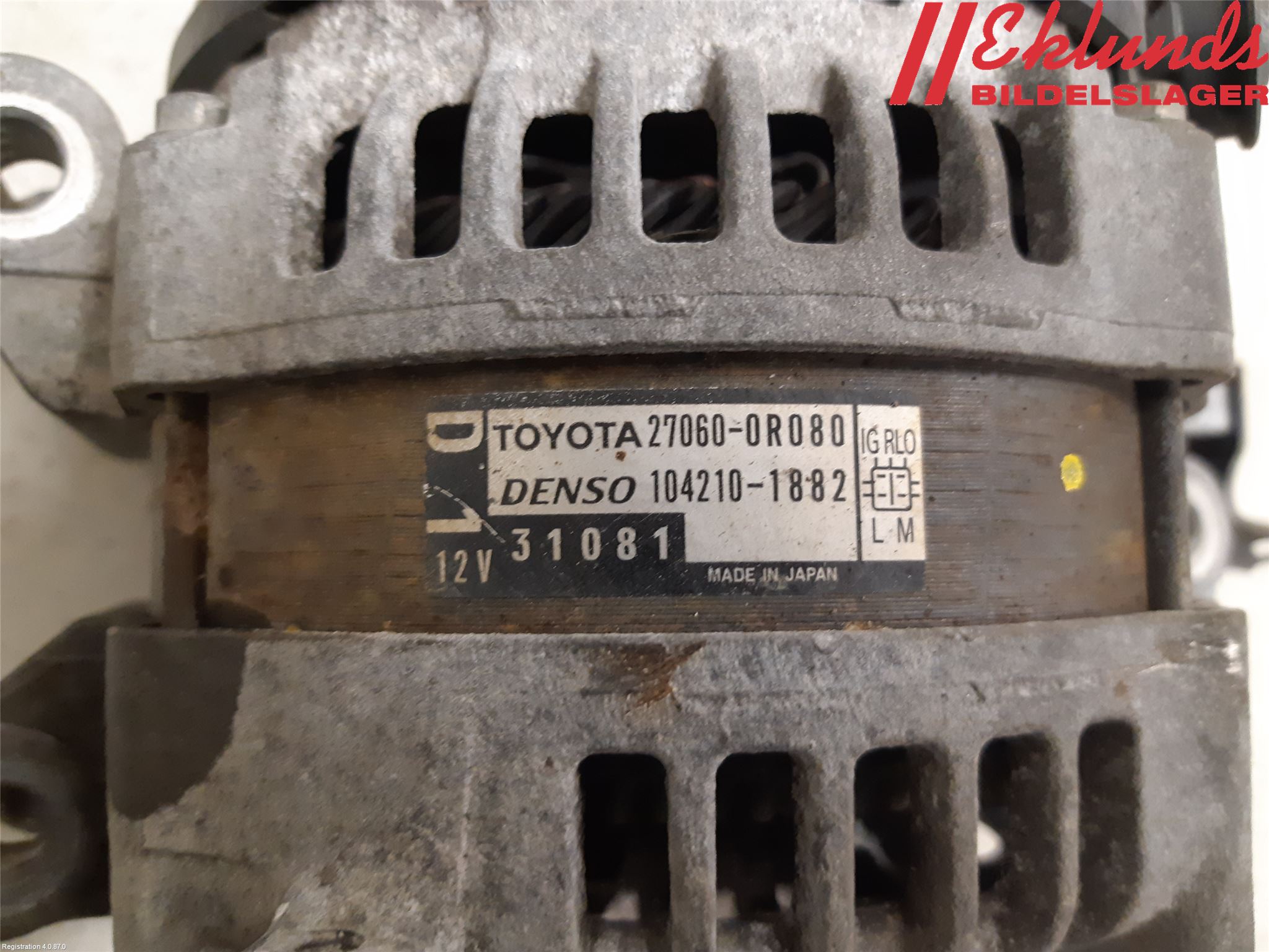 Toyota VERSO 09-18 Generator