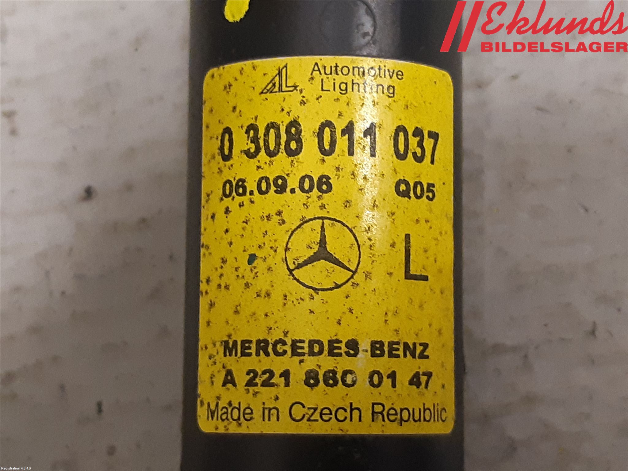 Mercedes-Benz MB S-KLASS (W221) 05-13 Spolarmunstycke Strålkastare