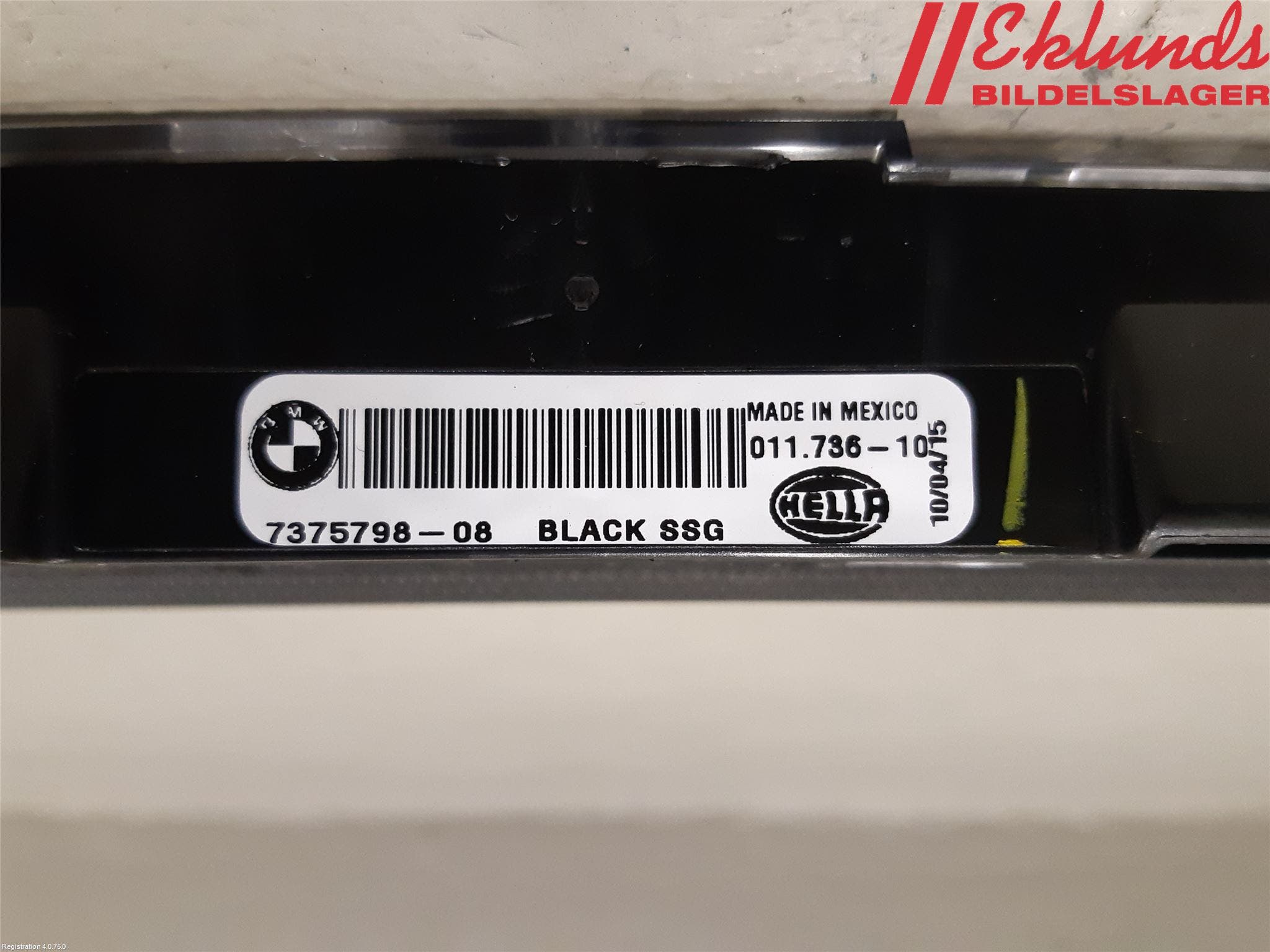 BMW X6 F16 14-19 Bromsljus Bakruta