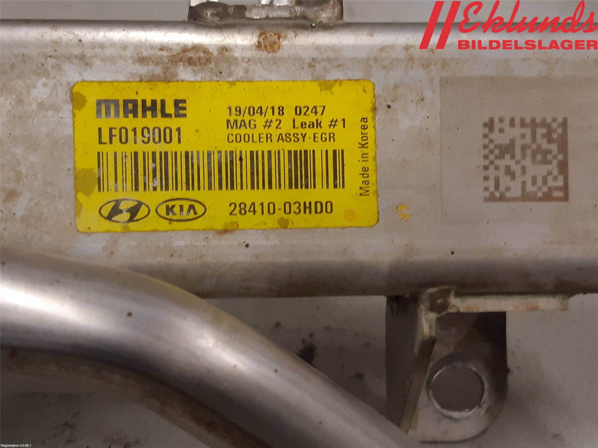 Kia NIRO (DE) 17-22 Avgaskylare