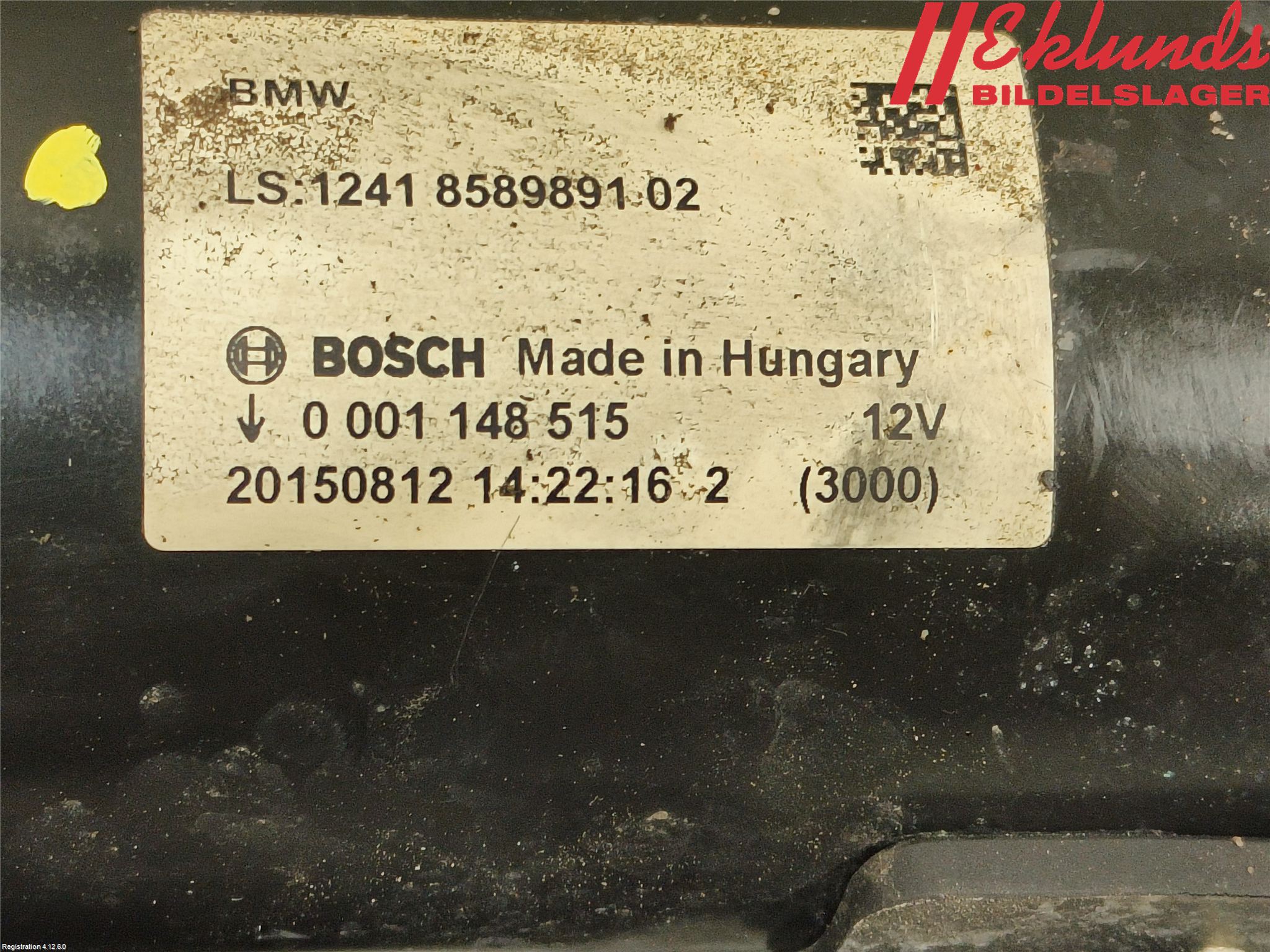 BMW 7 G11/G12 15-22 Startmotor Diesel