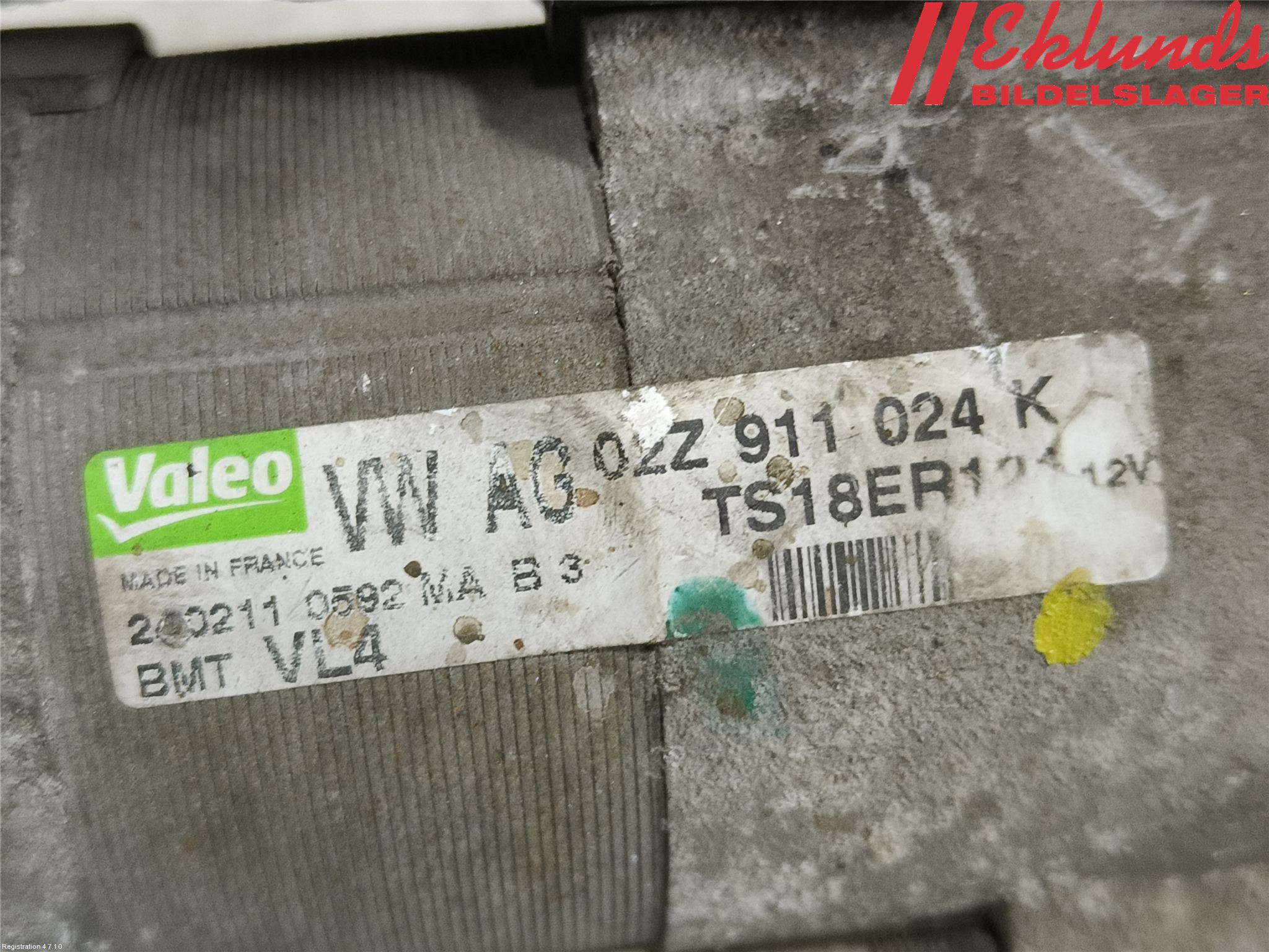 Volkswagen VW CADDY 11-15 Startmotor Diesel