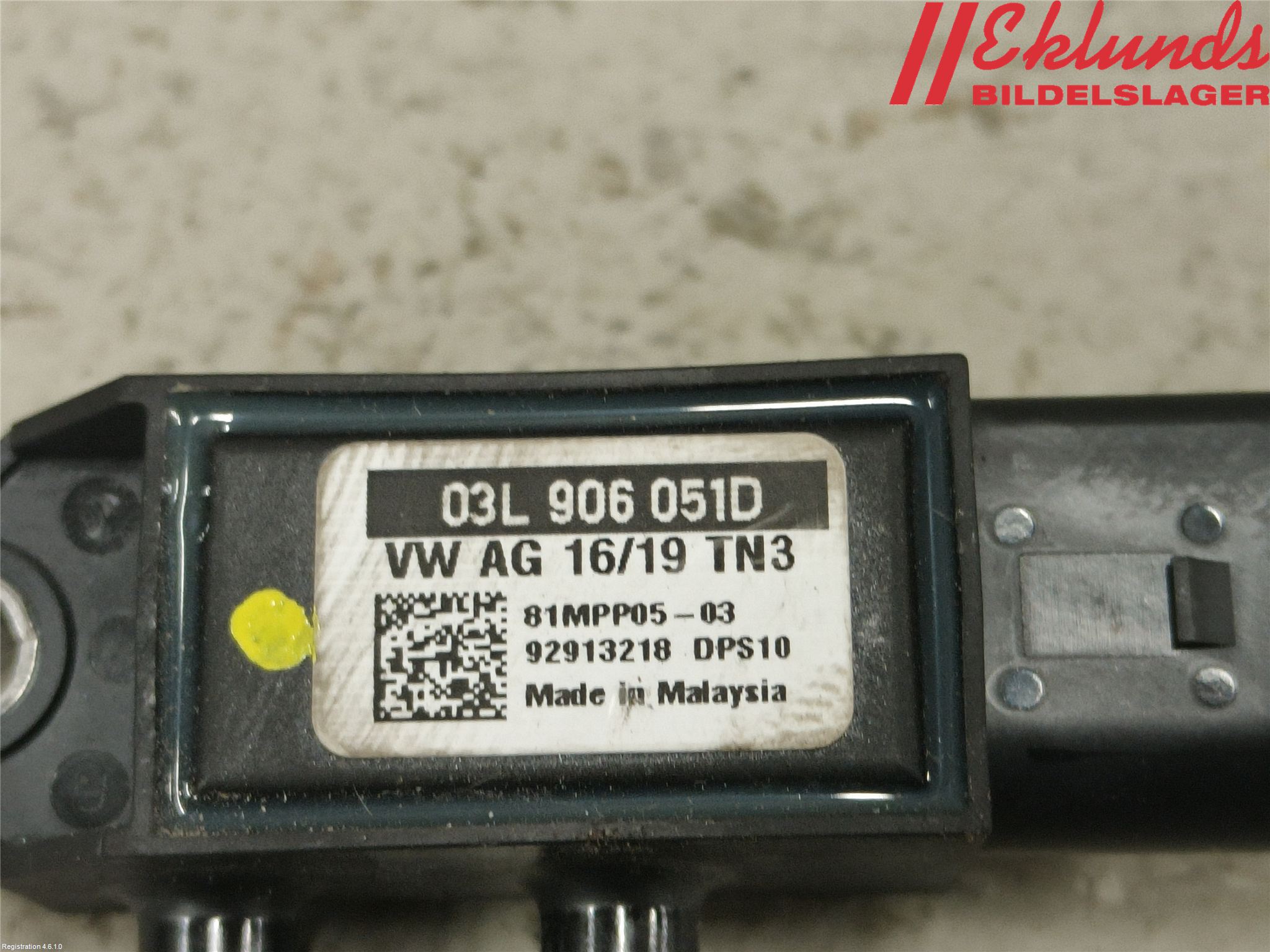 Volkswagen VW CADDY 16-20 Givare Temp-Tryck Avgas