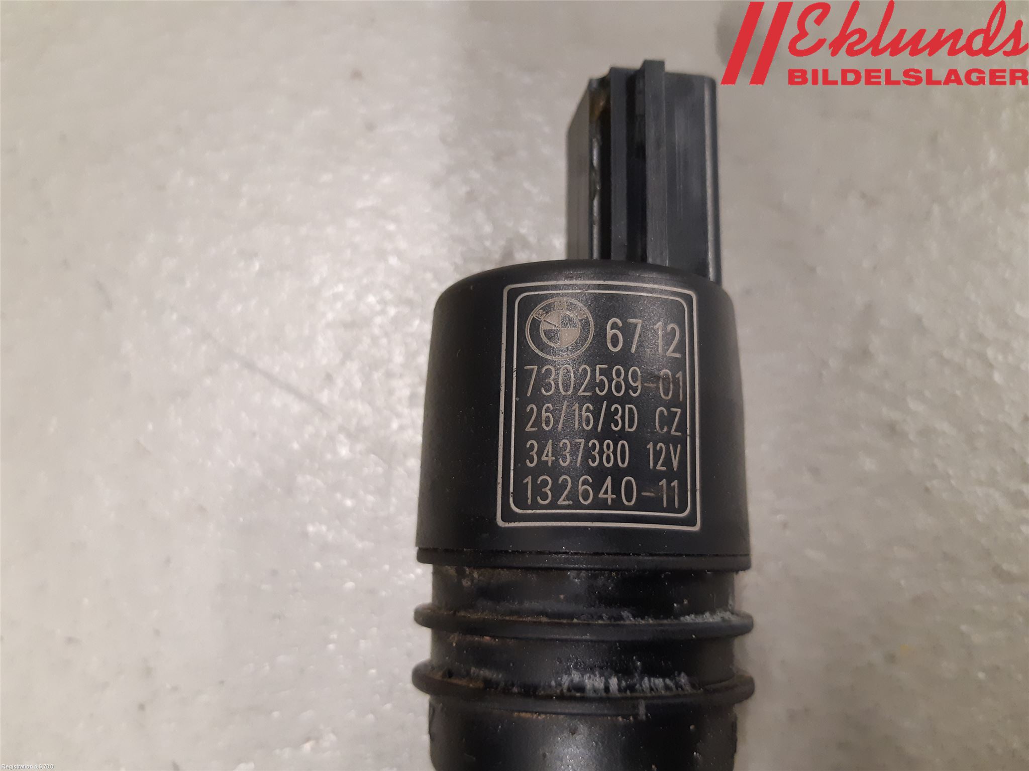 BMW 3 F30/F31/F80 12-19 Spolarpump Vindruta