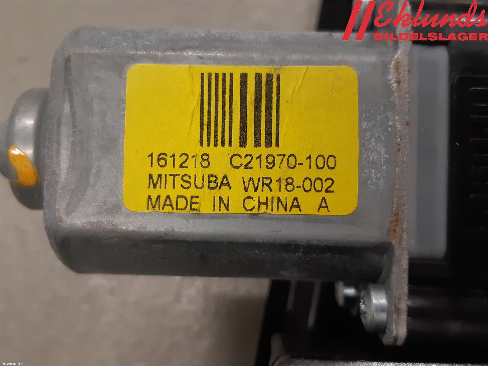 Nissan QASHQAI 14-17 Fönsterhiss El Kompl