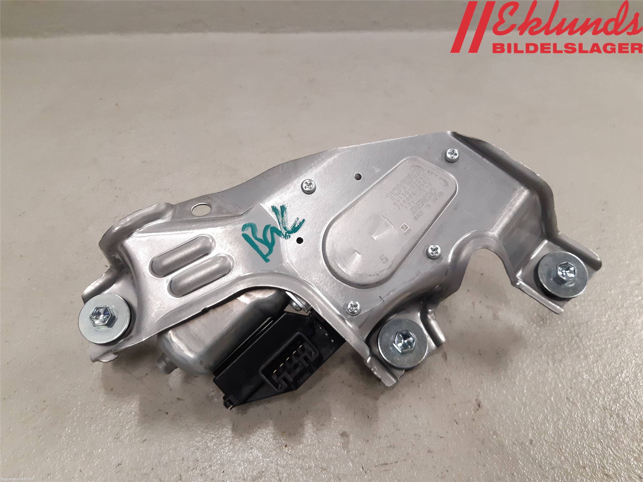 Toyota AURIS 13-19 Torkarmotor Baklucka