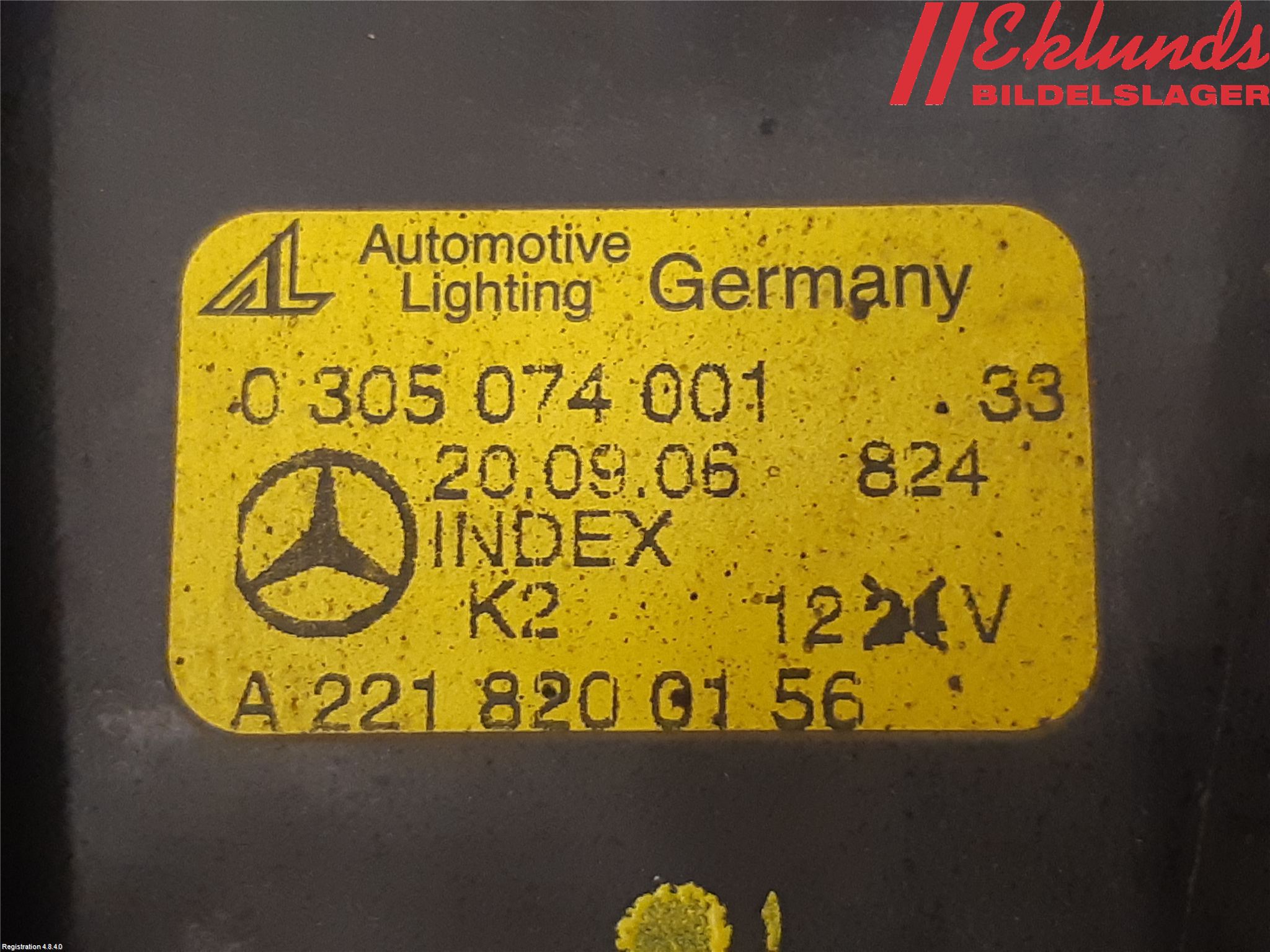 Mercedes-Benz MB S-KLASS (W221) 05-13 Dimljus-Varselljus Fram