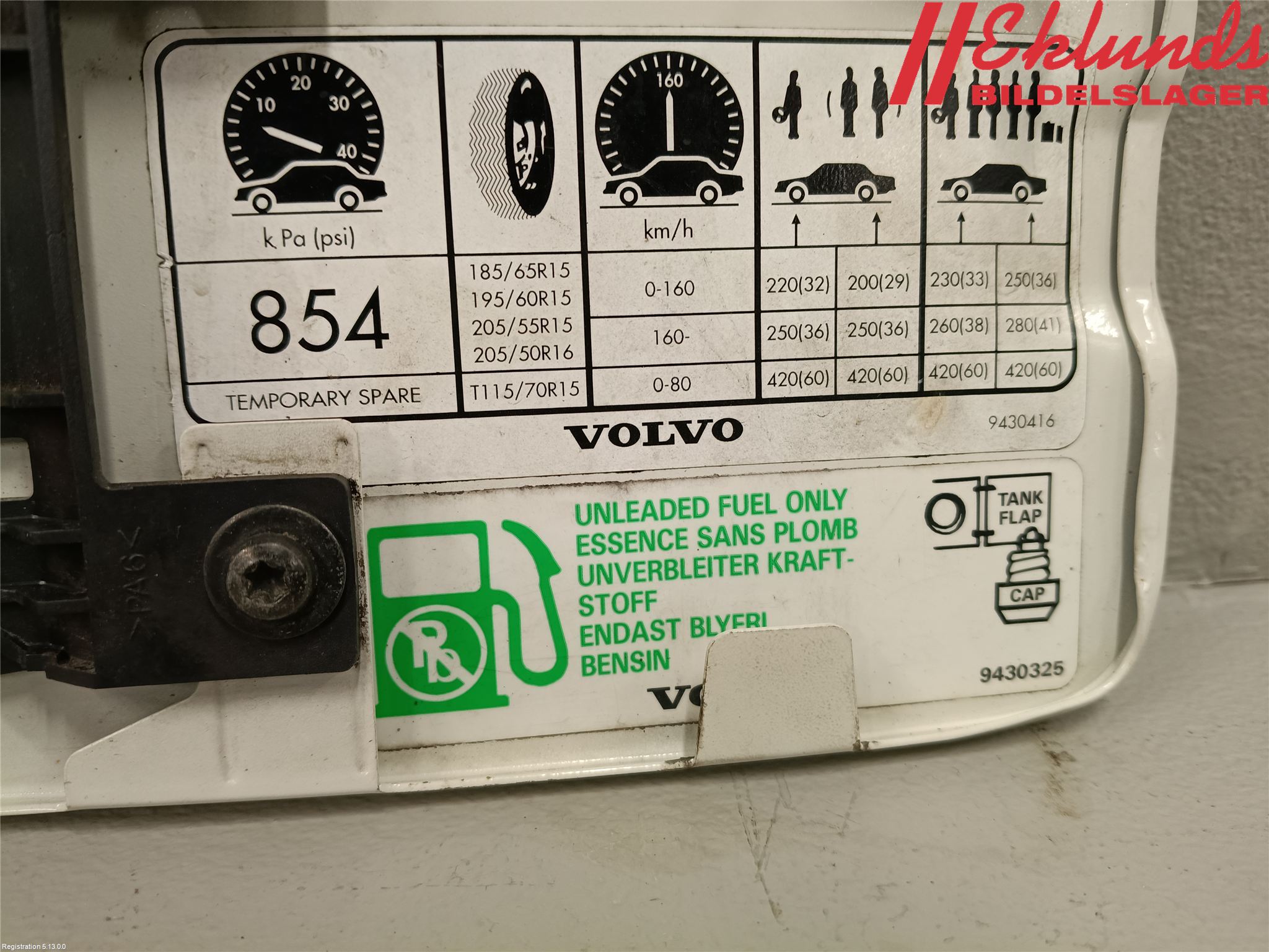 Volvo 850 91-97 Tanklucka