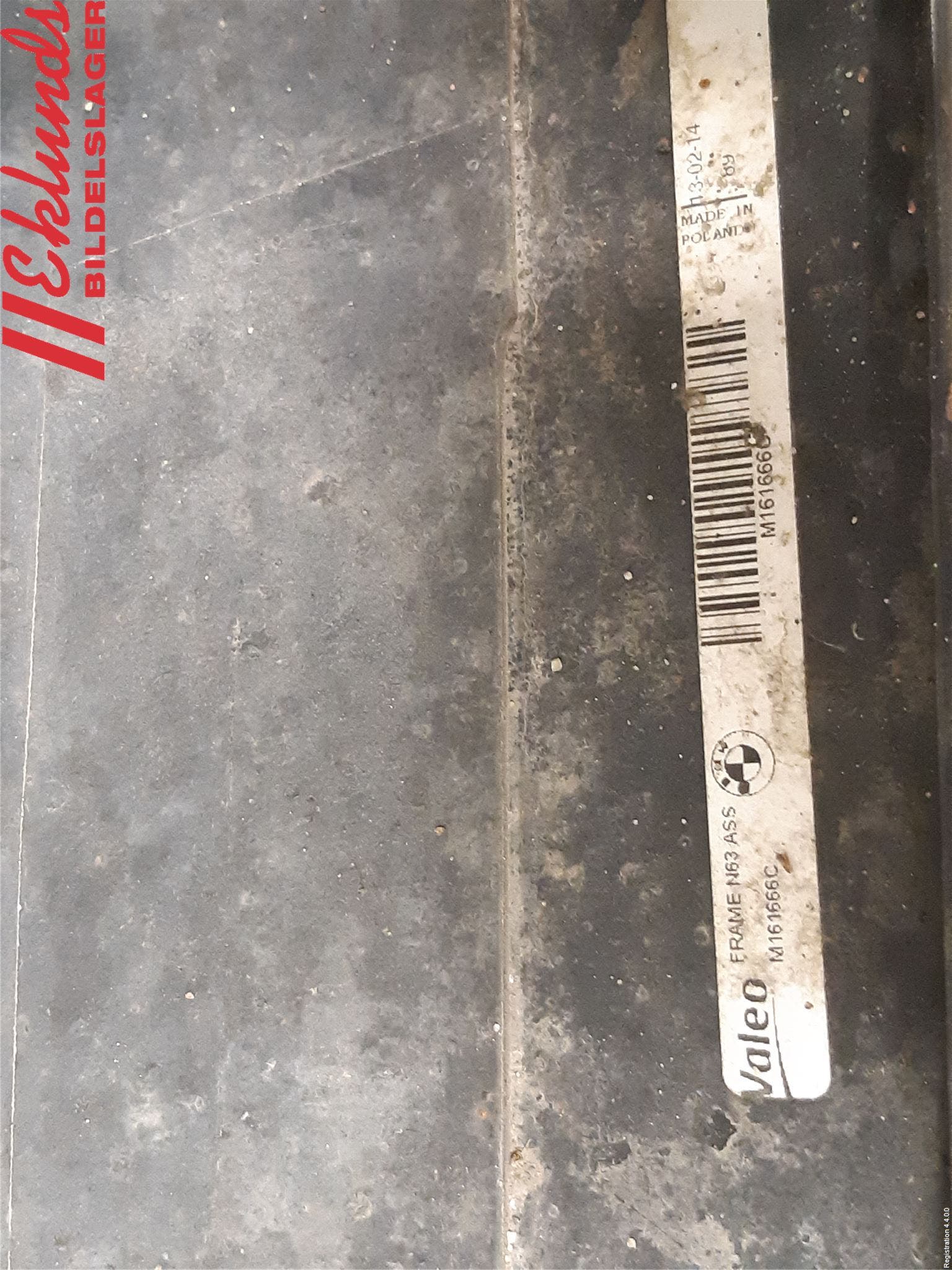 BMW 5 F10/F11/F18 09-17 Kylarfäste-Ram-Balk