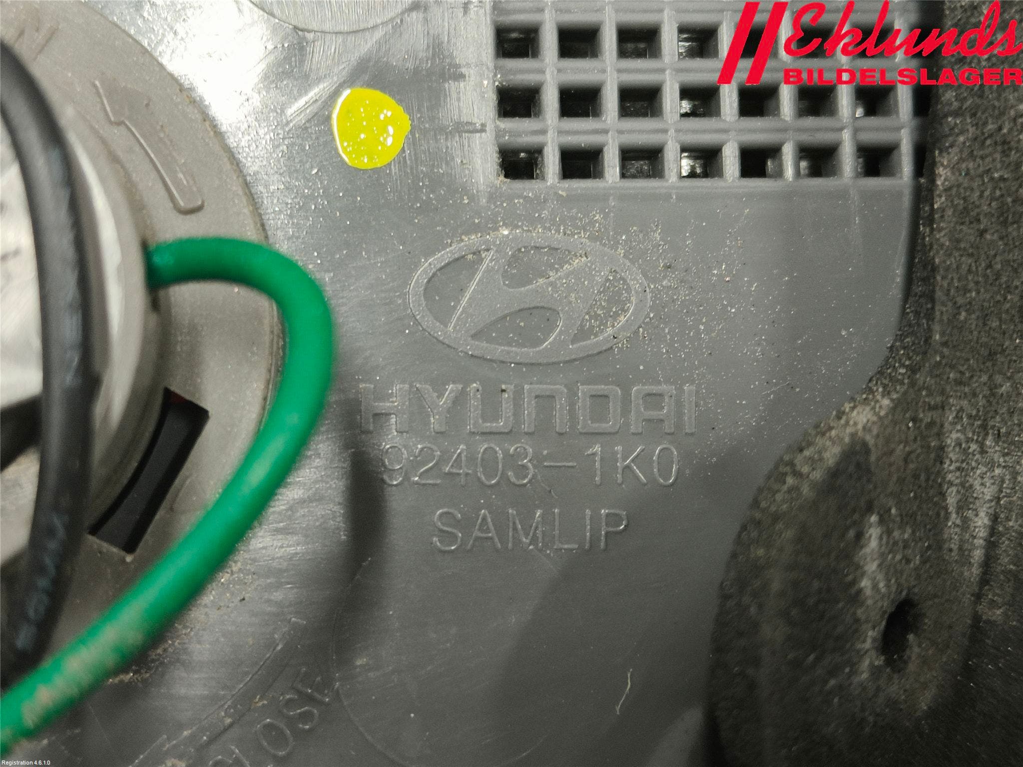 Hyundai ix20 Bakljus Lucka Vä