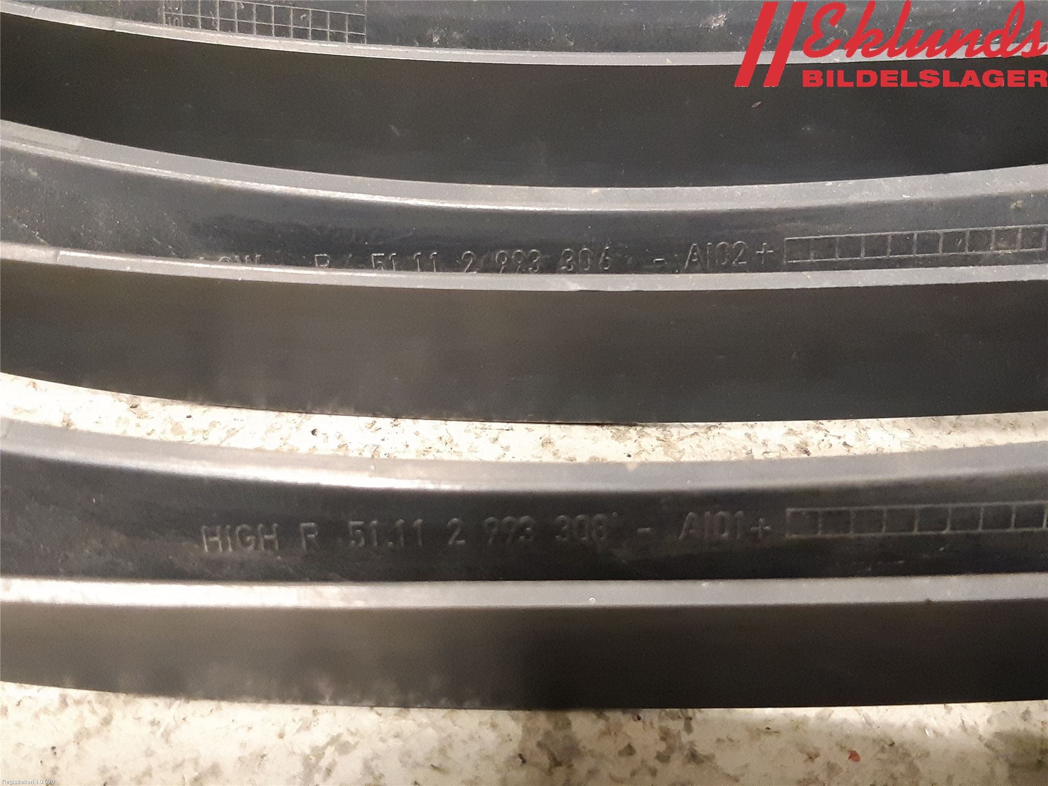 BMW X1 E84 10-15 Grilldel Höger