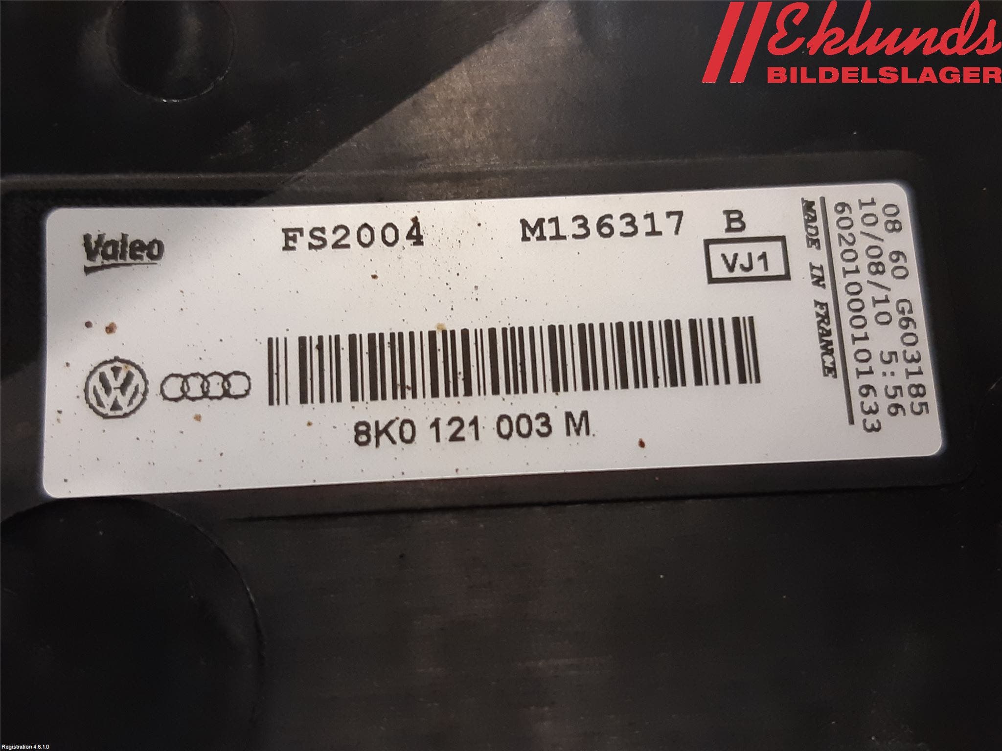 Audi A4/S4 08-11 Kylfläkt El