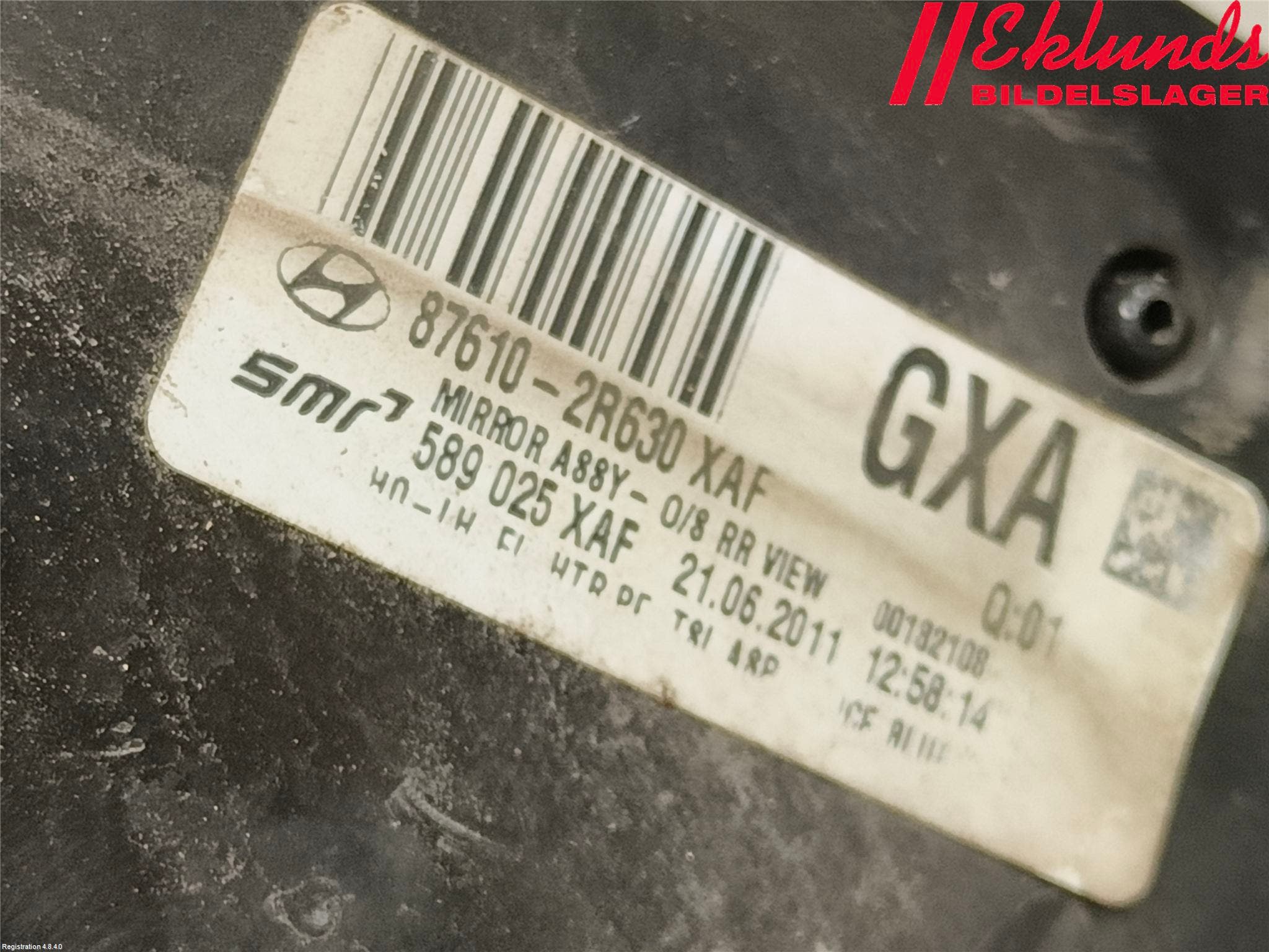 Hyundai i30 FD 07-12 Spegel Yttre El Vä