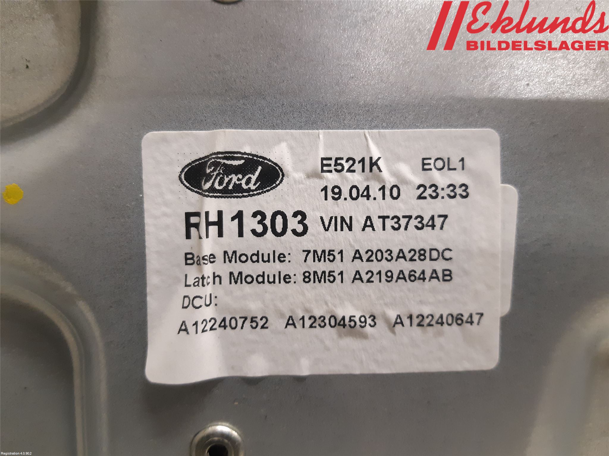 Ford FOCUS 08-11 Fönsterhiss El Kompl