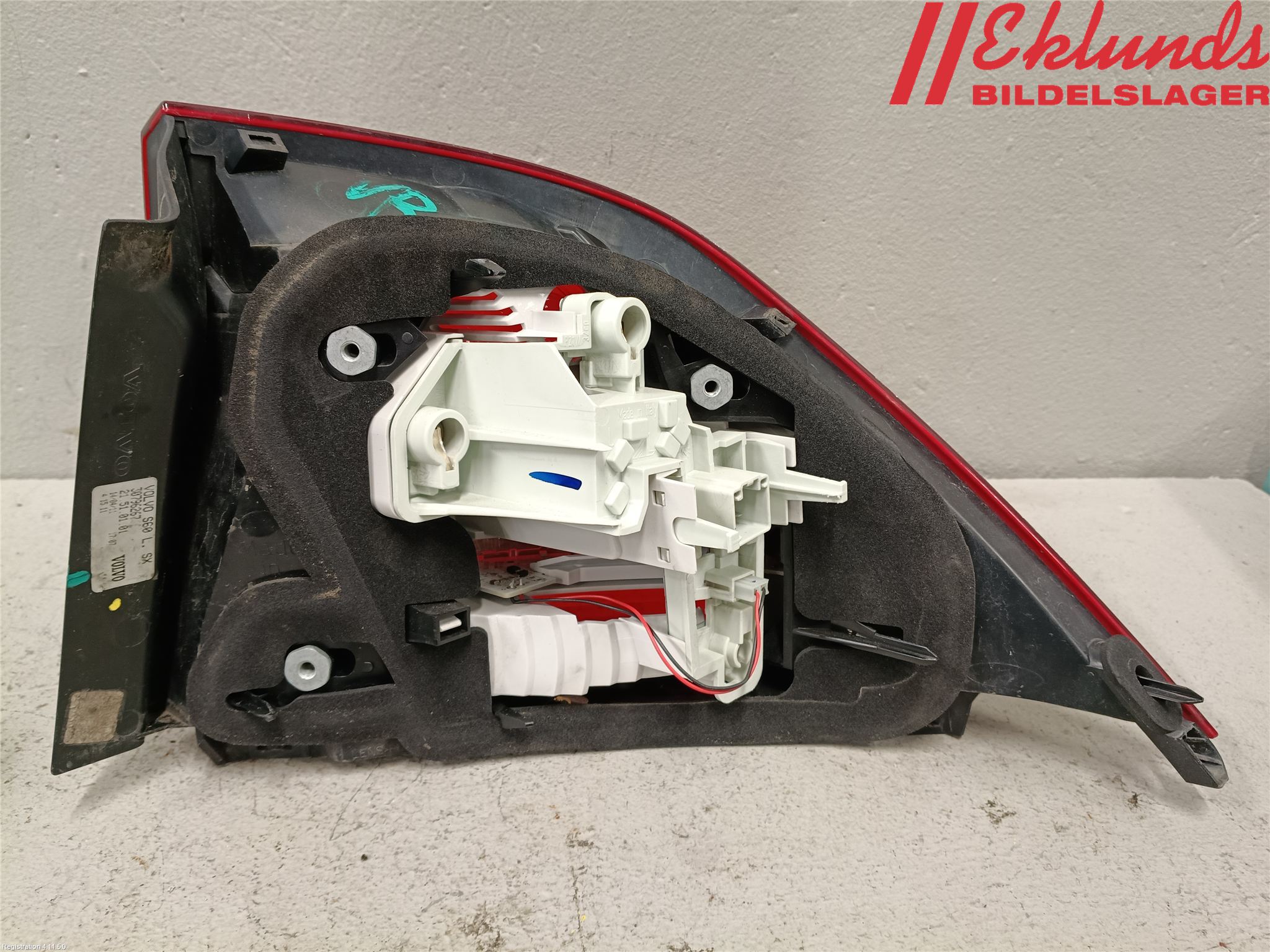 Volvo S60 11-13 Bakljus Vänster