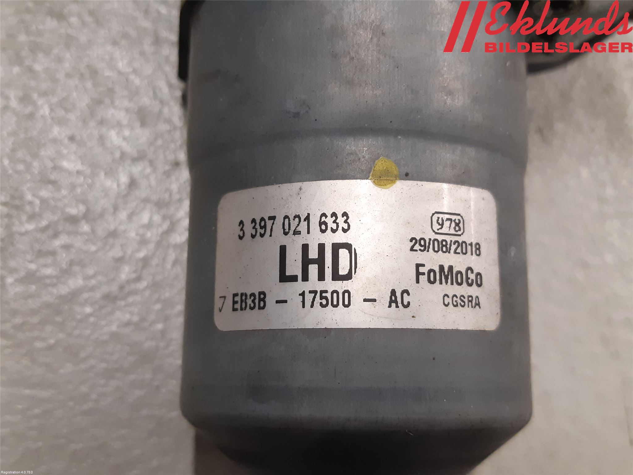 Ford RANGER EU 12-23 Torkarmotor Vindruta