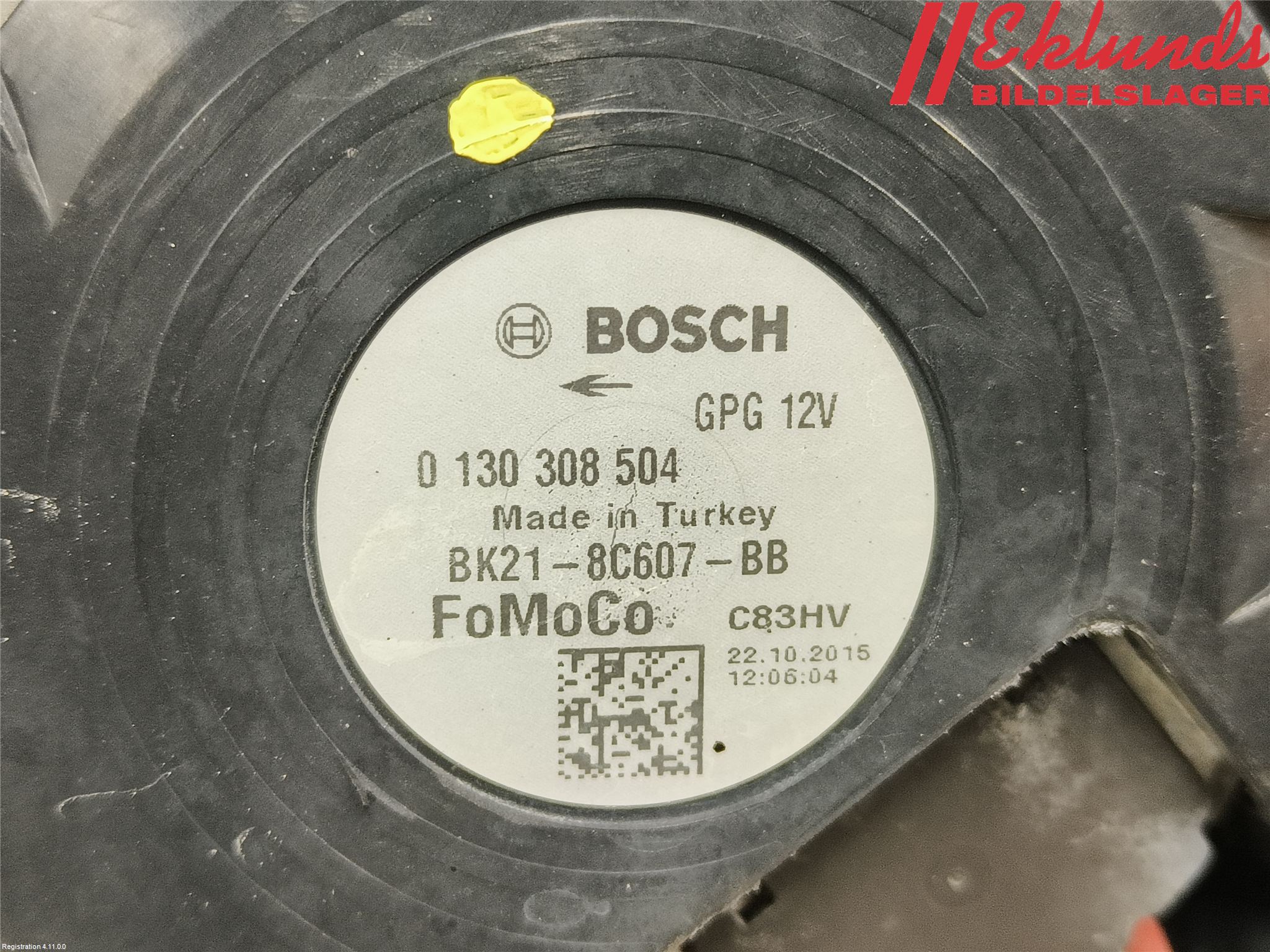 Ford TRANSIT/TOURNEO CUSTOM 13-24 Kylfläkt El