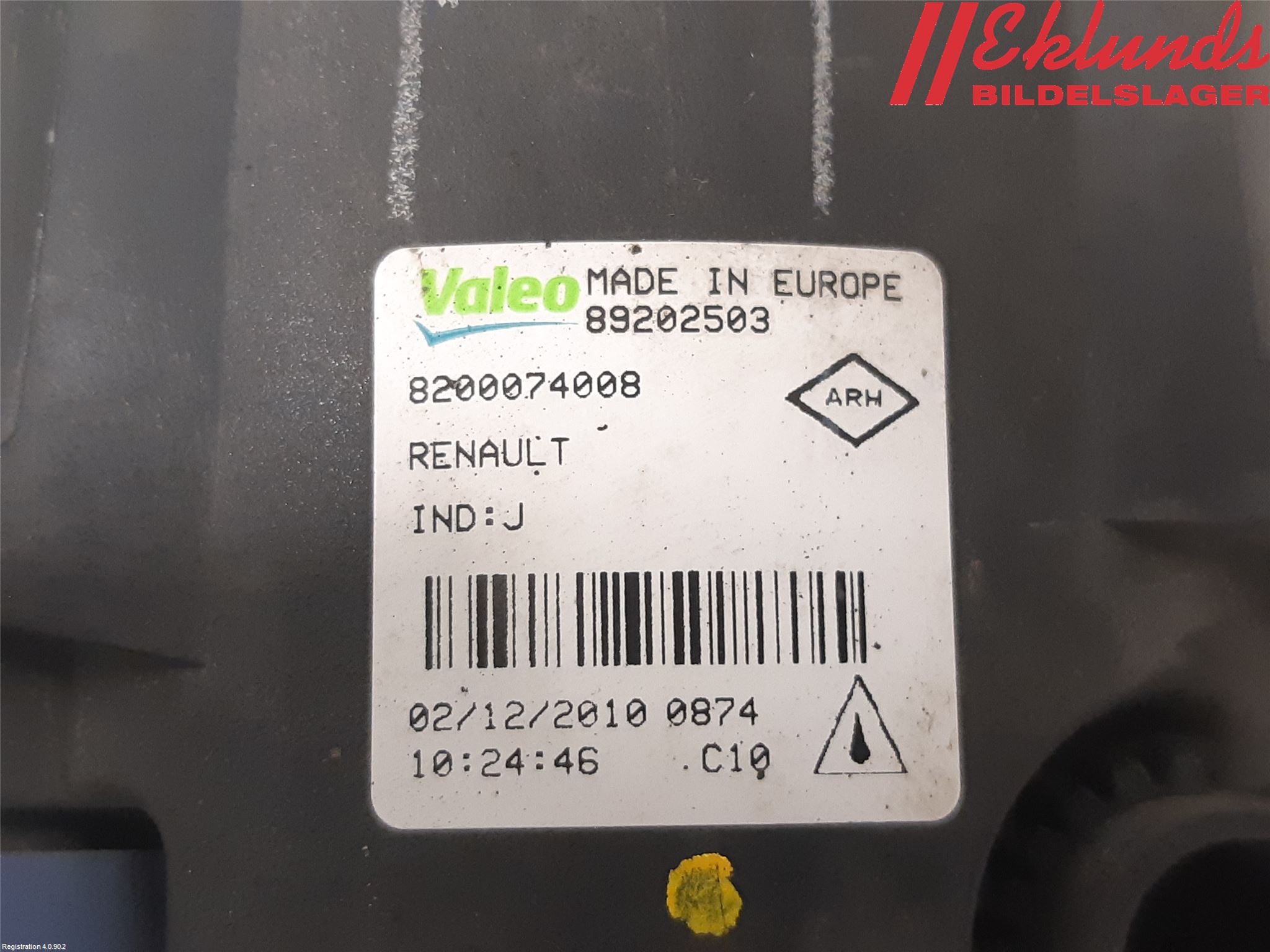 Renault MEGANE III 09-15 Dimljus-Varselljus Fram