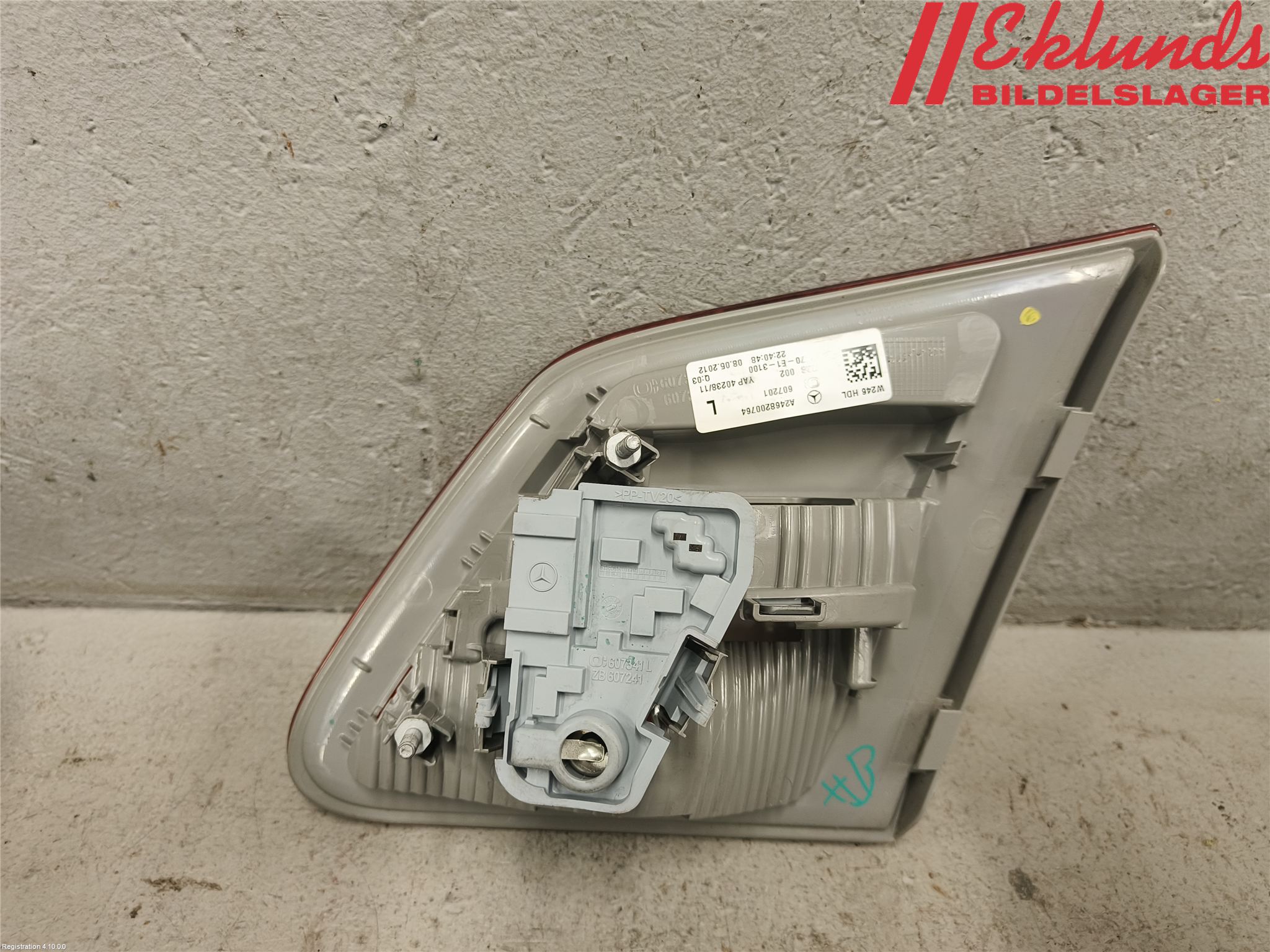 Mercedes-Benz MB B-KLASS (W246/W242) 12-19 Bakljus Lucka Vä