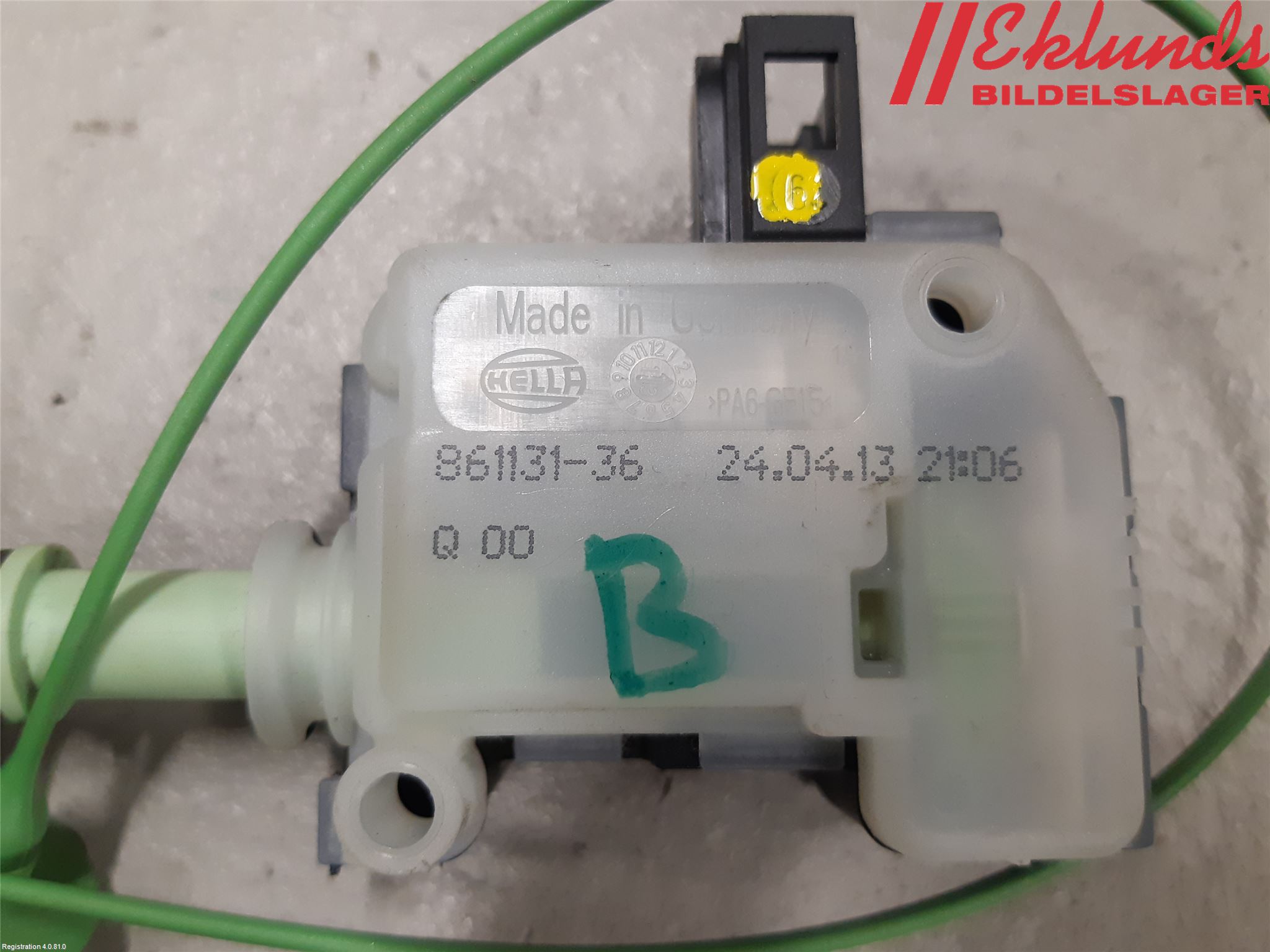 Volvo V60 14-18 Centrallåsmot Tanklucka