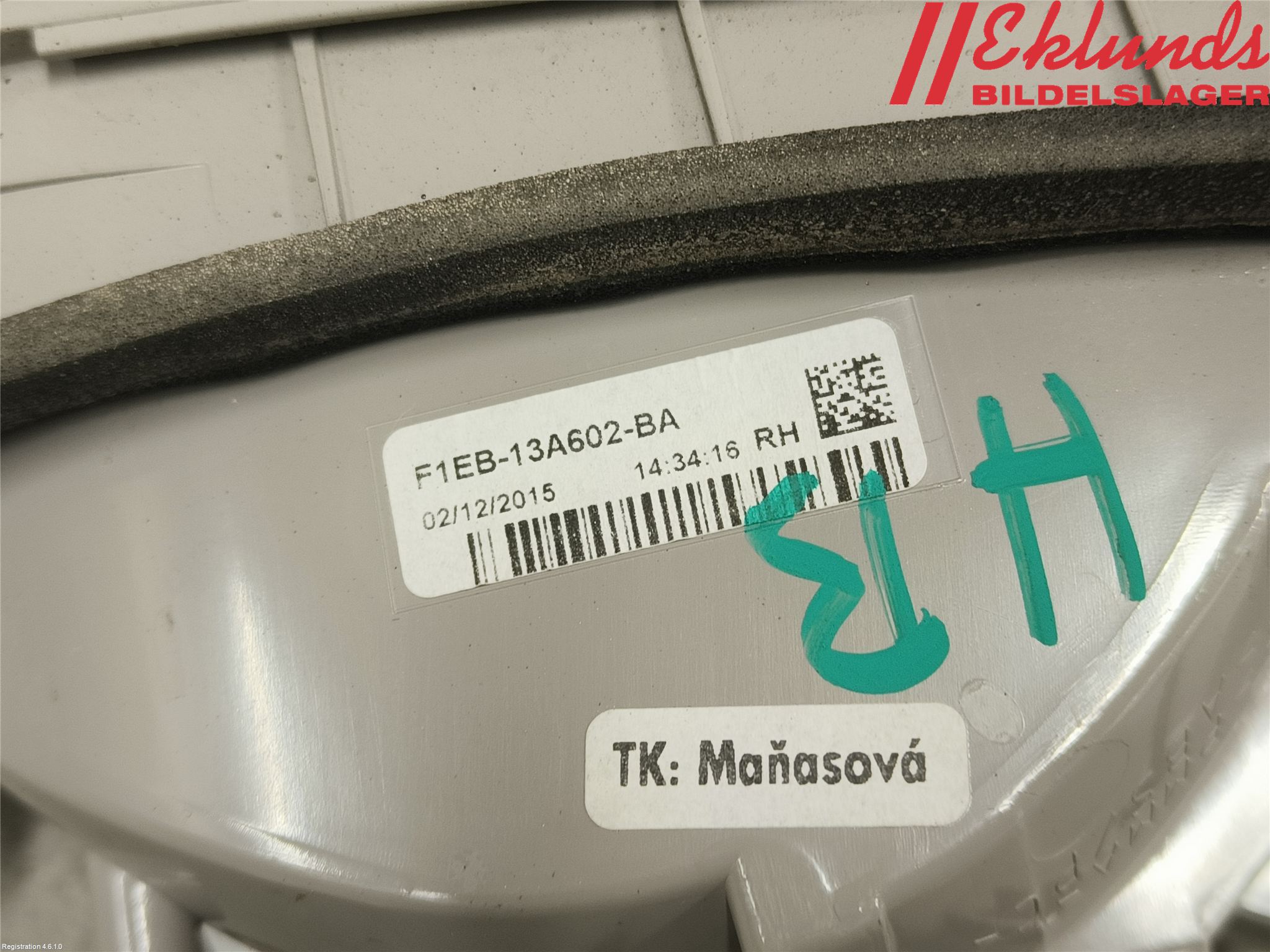 Ford FOCUS 15-18 Bakljus Lucka Hö