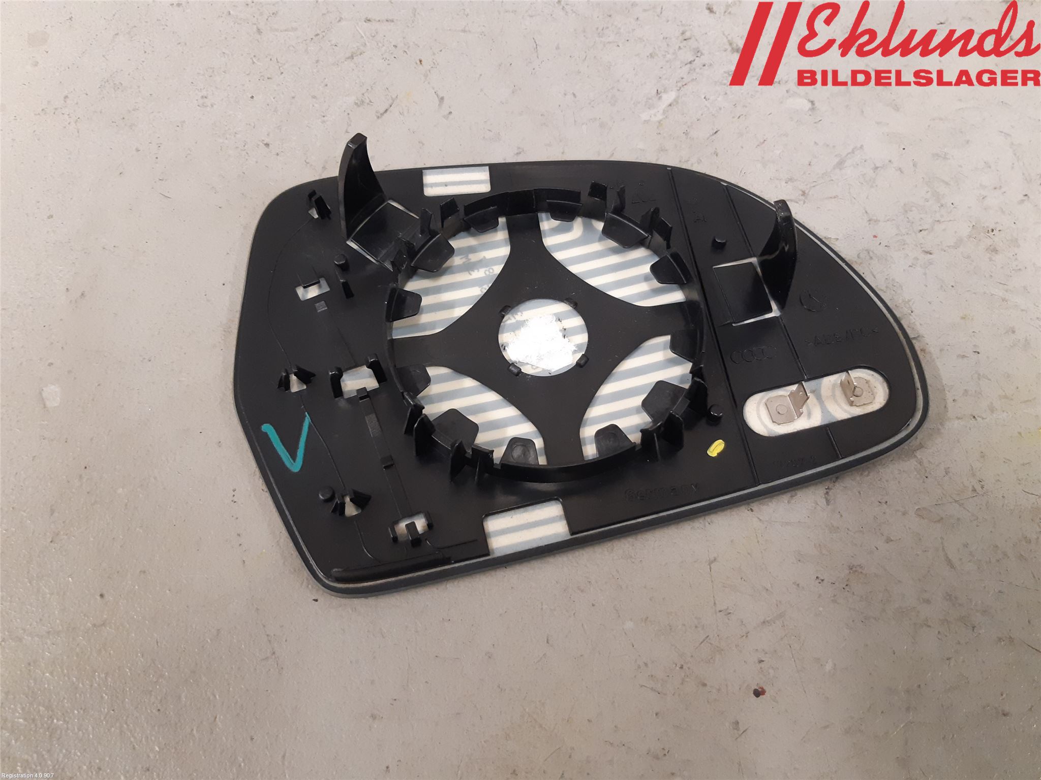 Audi A4/S4 08-11 Spegelglas Vä