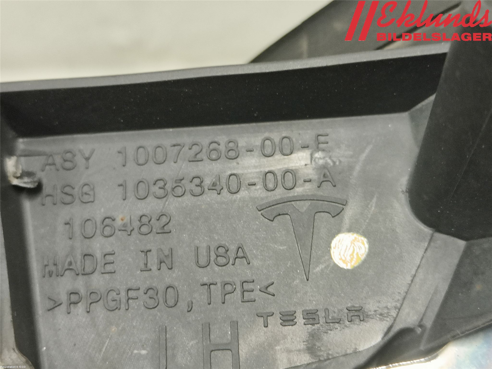 Tesla MODEL S 13- Stötfångardel Fram Vä