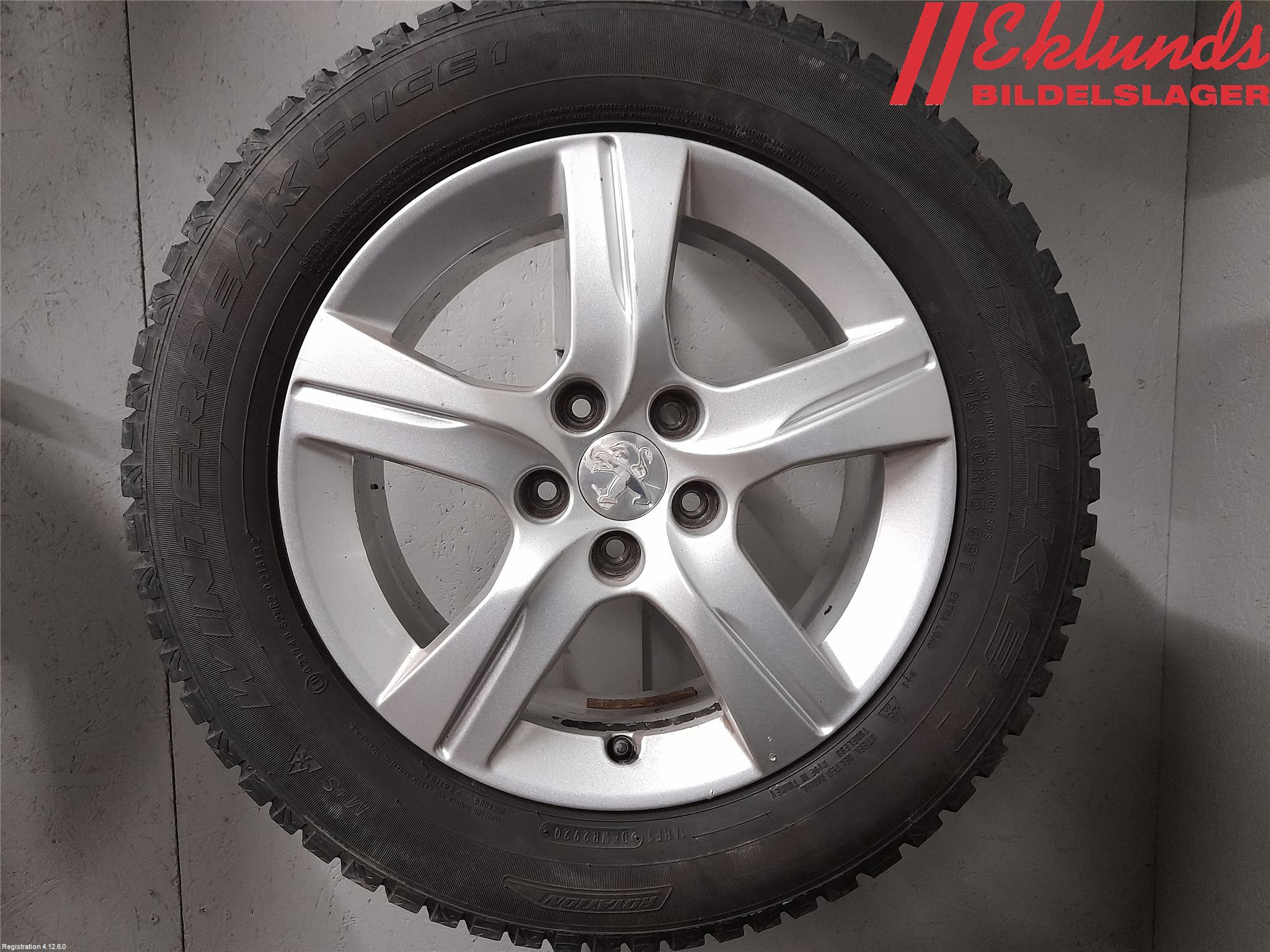 Peugeot 508 11-18 Vinterdäck Alumfälg 4St