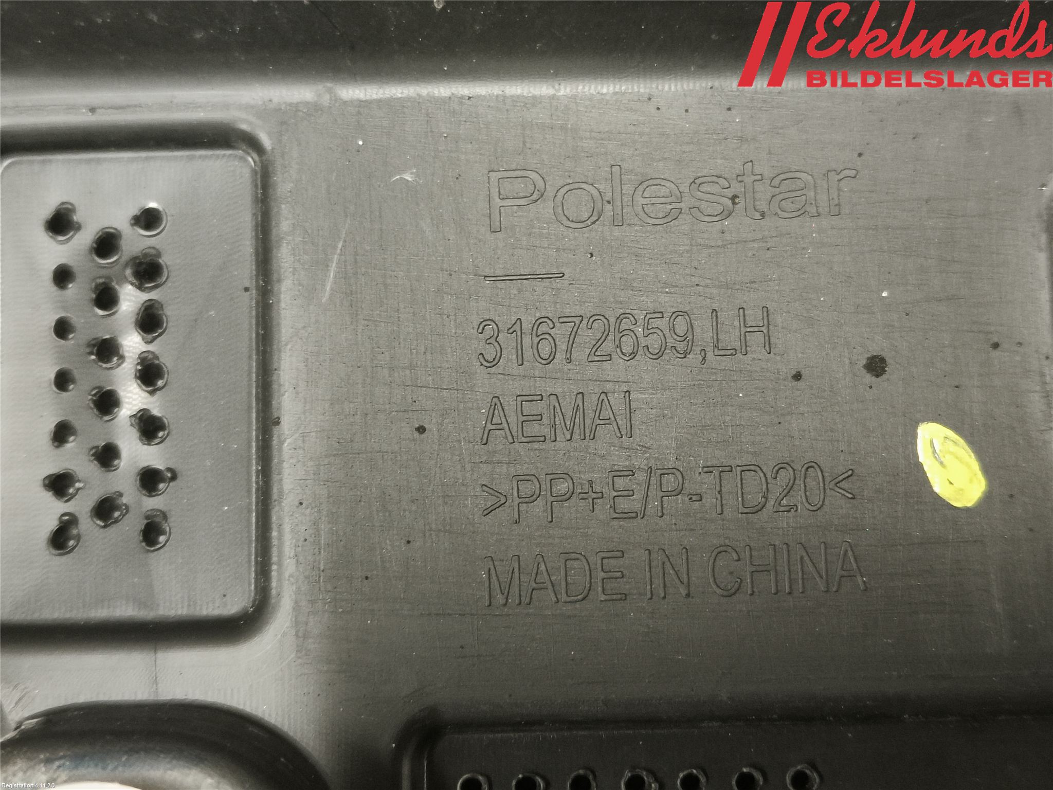 Polestar 2 20- Dörr Dekorlist Bak Vä