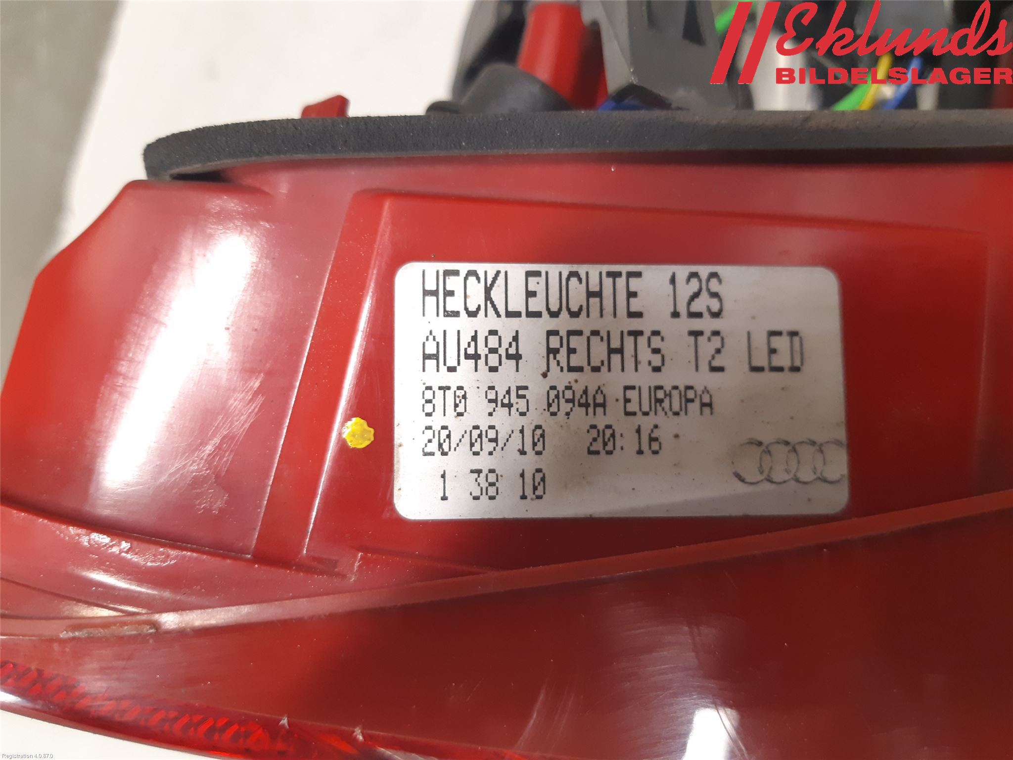 Audi A5 07-16 Bakljus Lucka Hö