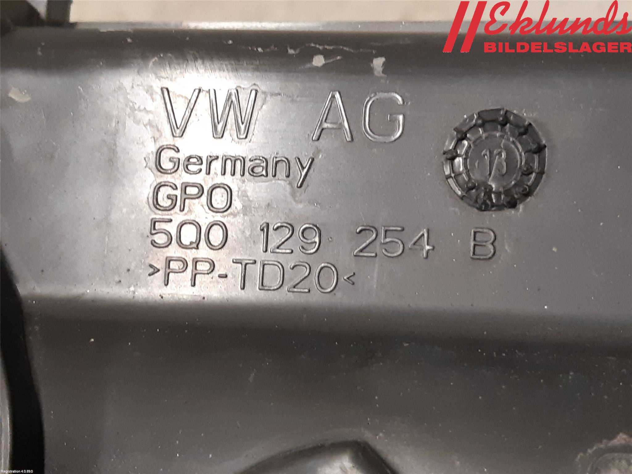 Volkswagen VW GOLF / E-GOLF VII 13-20 Förg-Bälg-Rör Mot Luftr