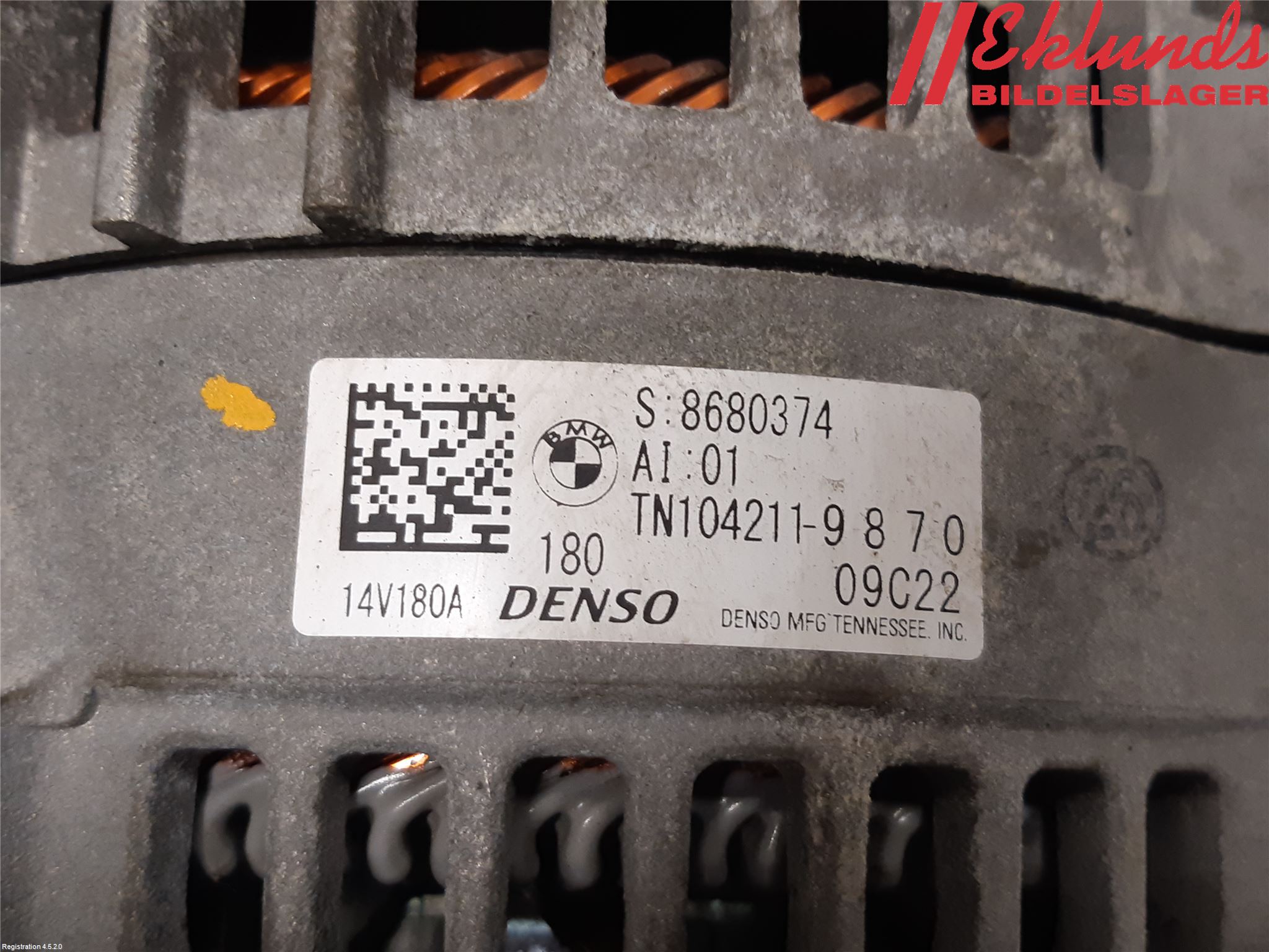 BMW X1 F48 15-22 Generator