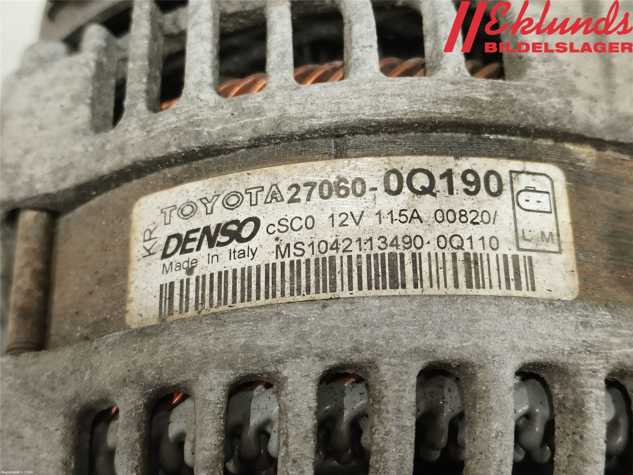 Toyota AYGO 15-21 Generator