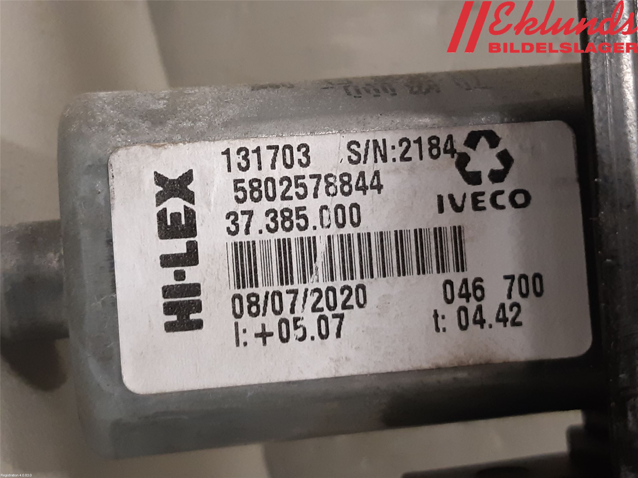 Iveco DAILY 14->> Fönsterhiss El Kompl