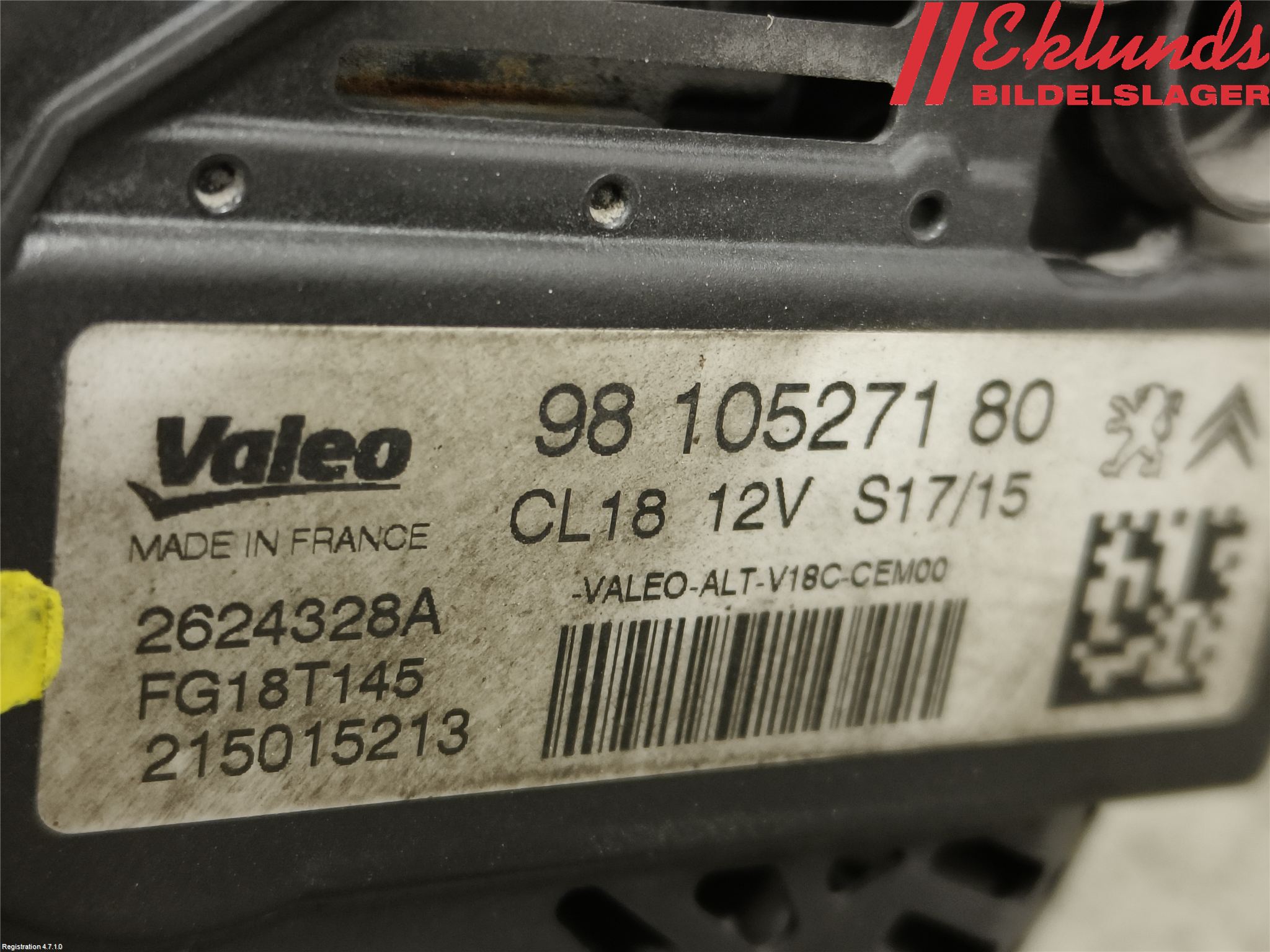 Peugeot PARTNER 16-18 Generator