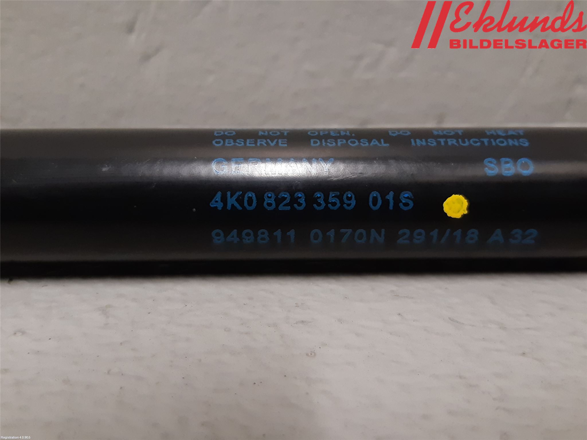 Audi A6 F2/C8 19- Gasfjäder Motorhuv