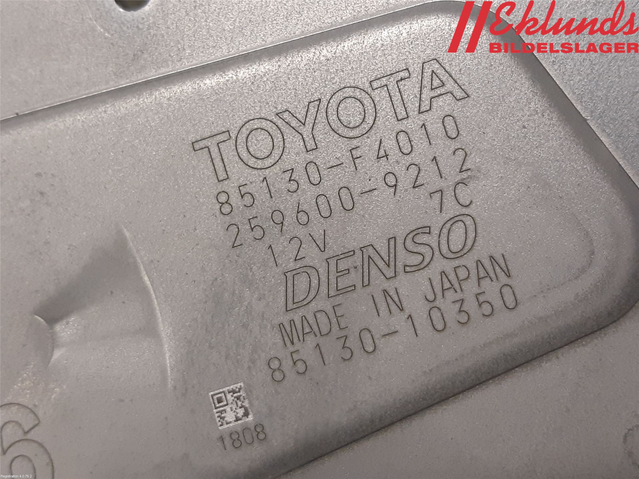 Toyota C-HR 16-23 Torkarmotor Baklucka