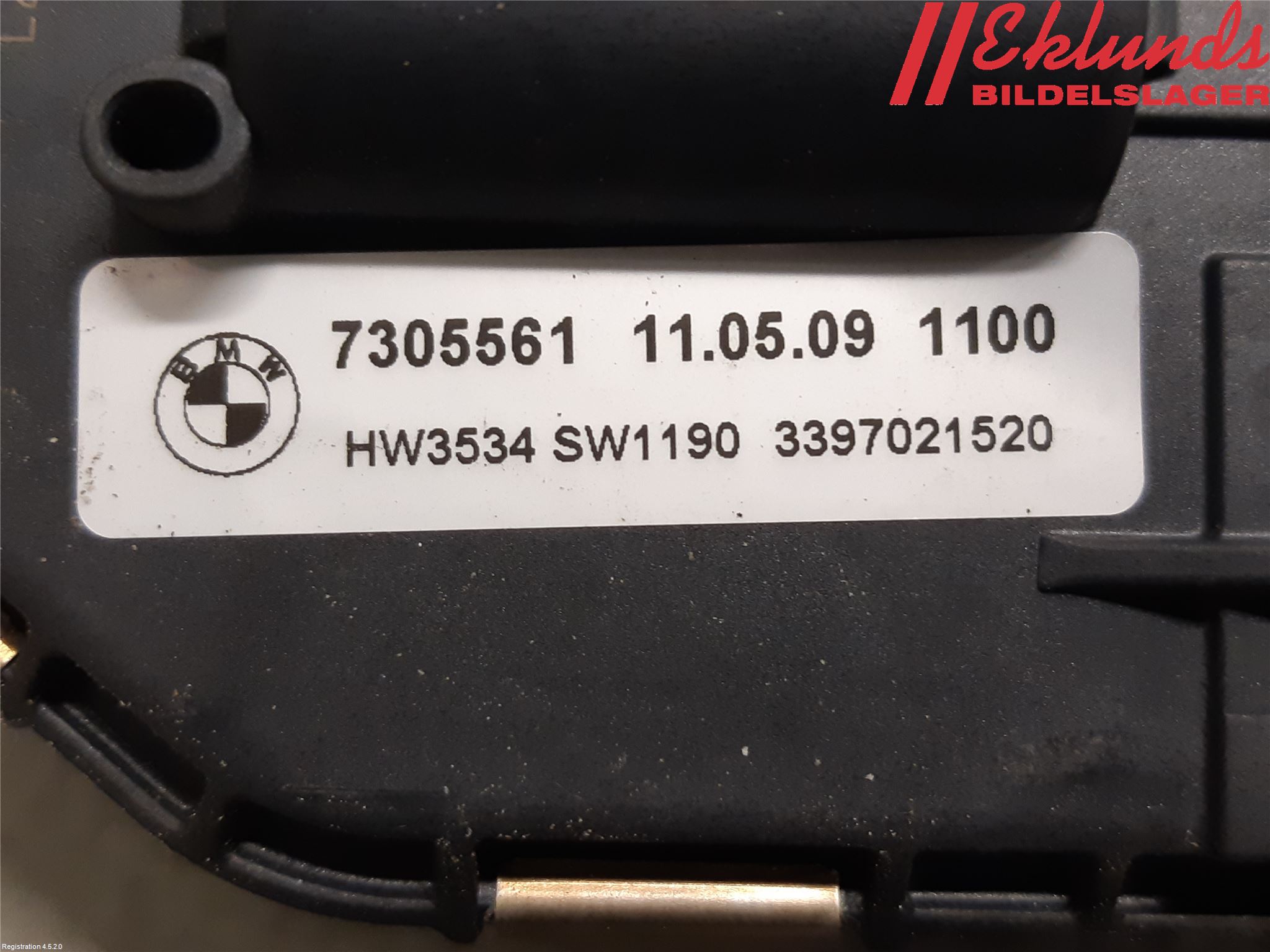 BMW 5 F10/F11/F18 09-17 Torkarmotor Vindruta
