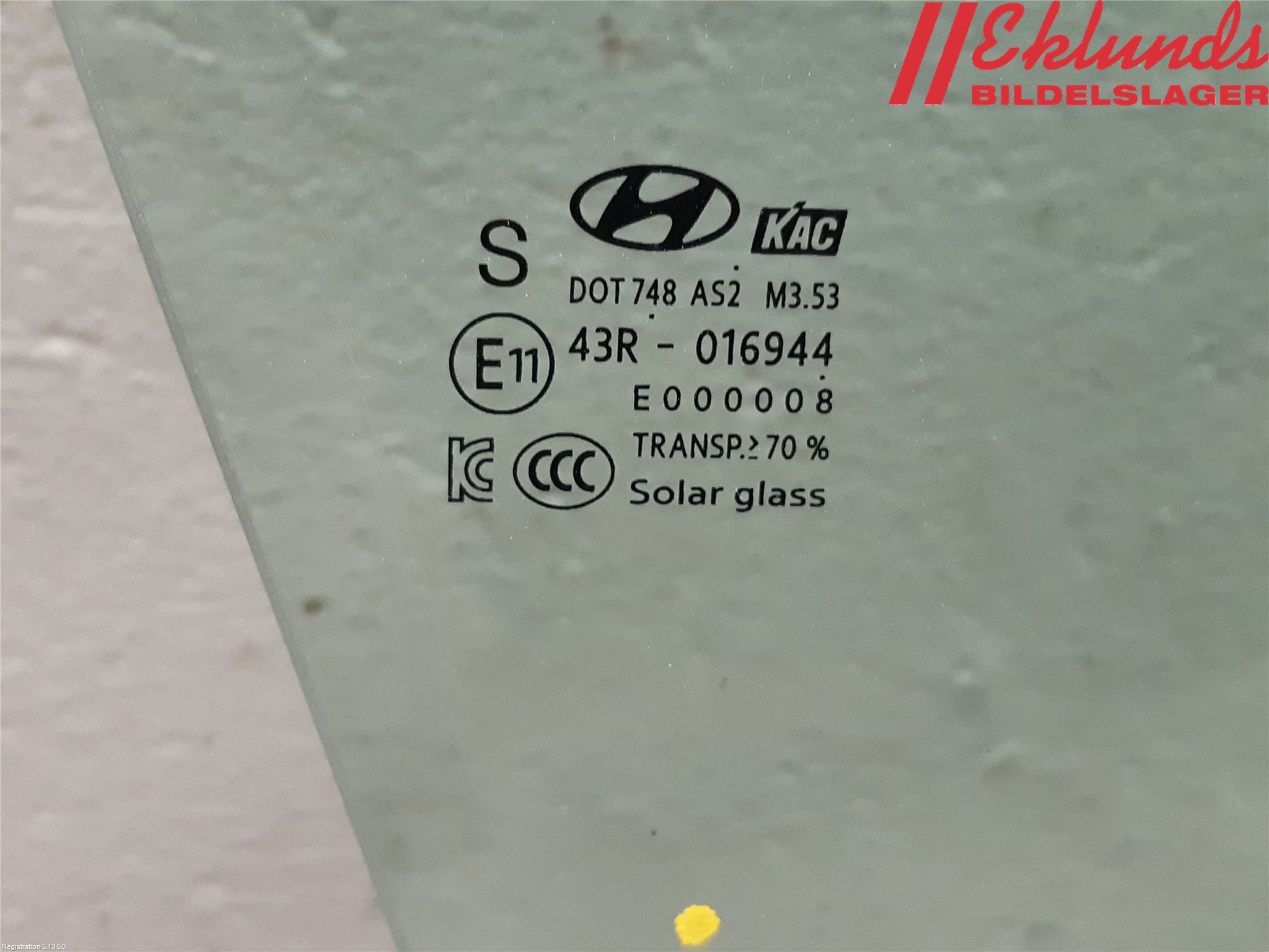 Hyundai KONA/ELECTRIC OS 18-23 Dörruta Fram Höger