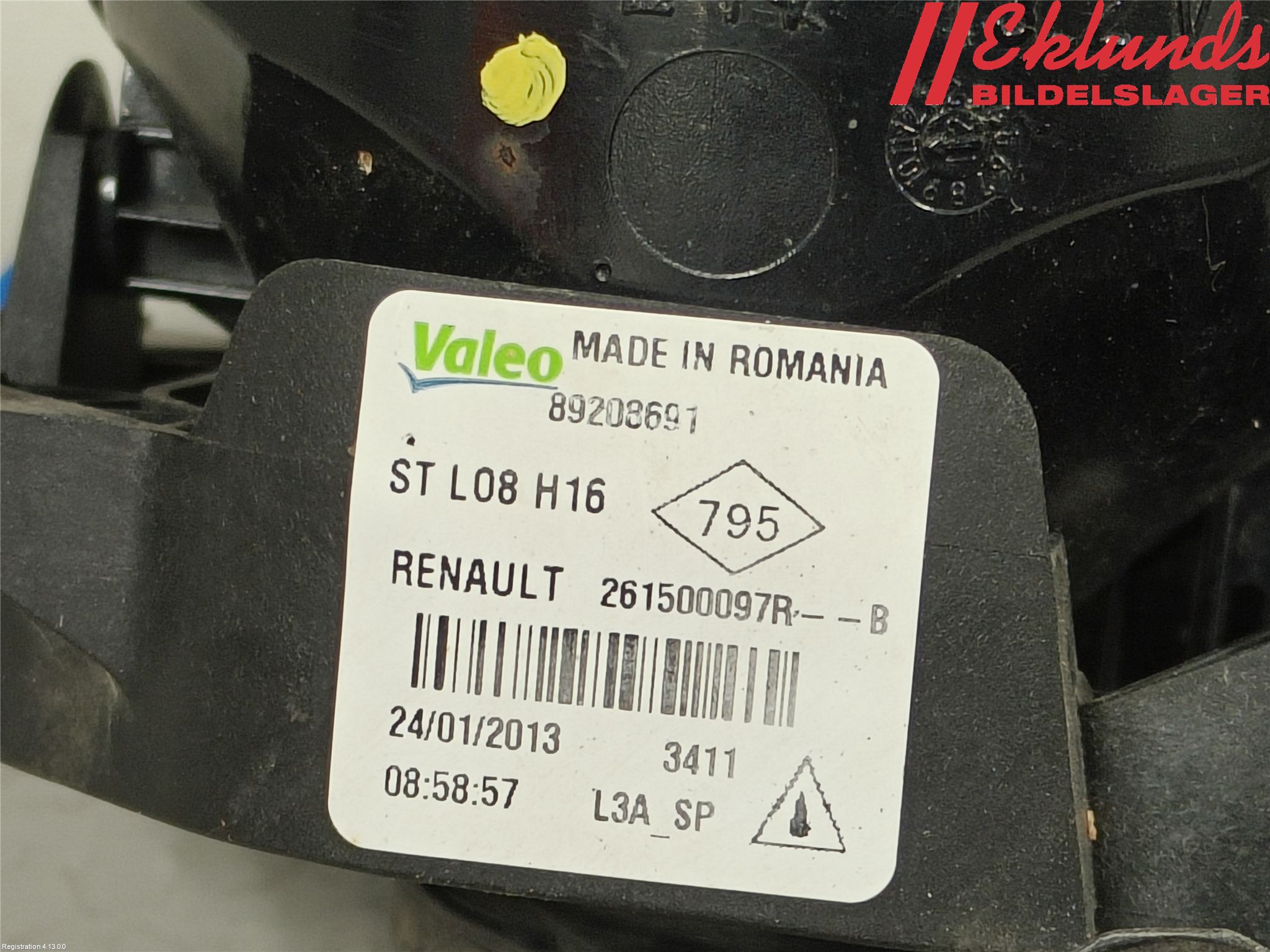 Renault CLIO IV 12-16 Dimljus-Varselljus Fram